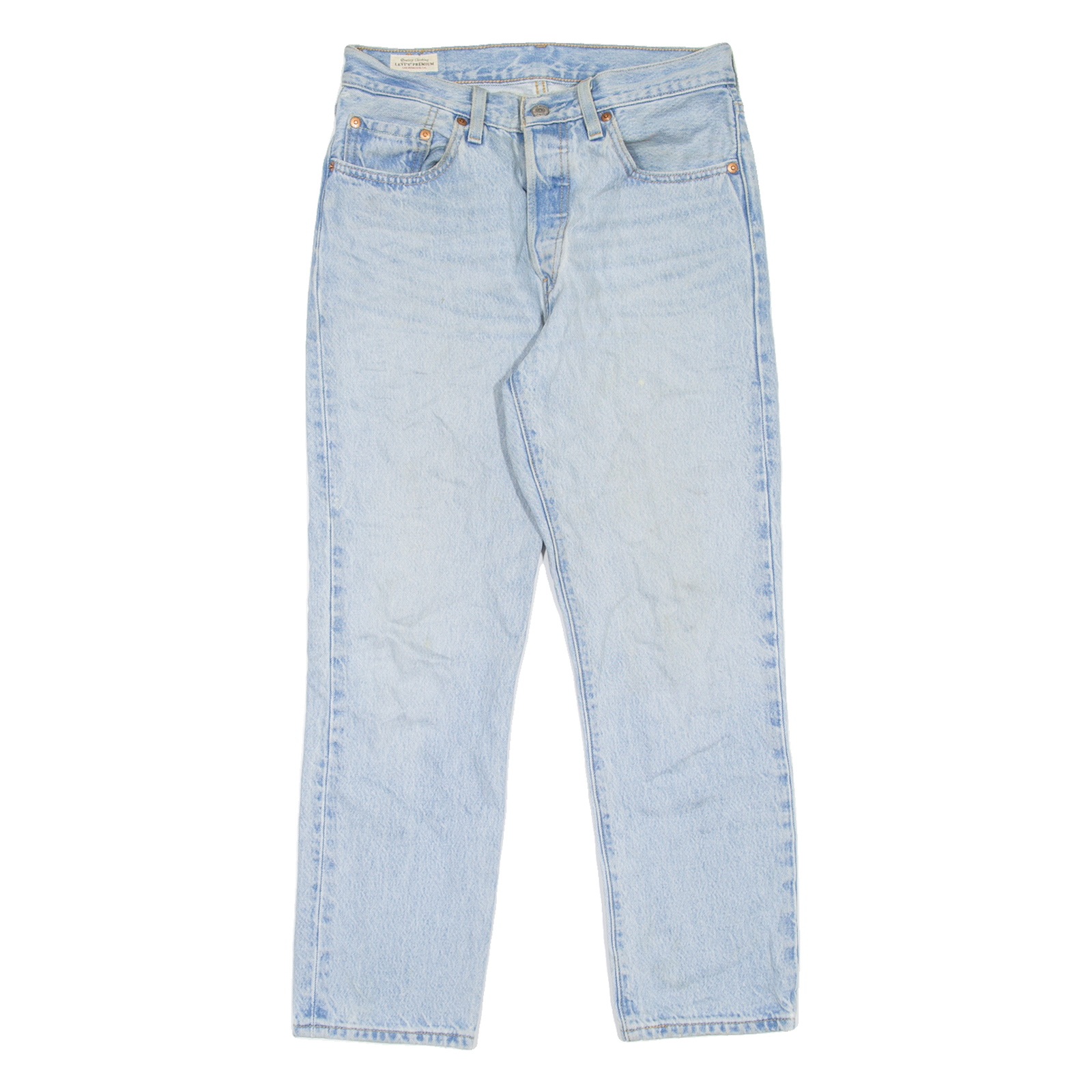 LEVI'S 501 BIG E Jeans Womens Blue Regular Straight W26 L26 Refurbished - N/A refurbished available on Cerqular