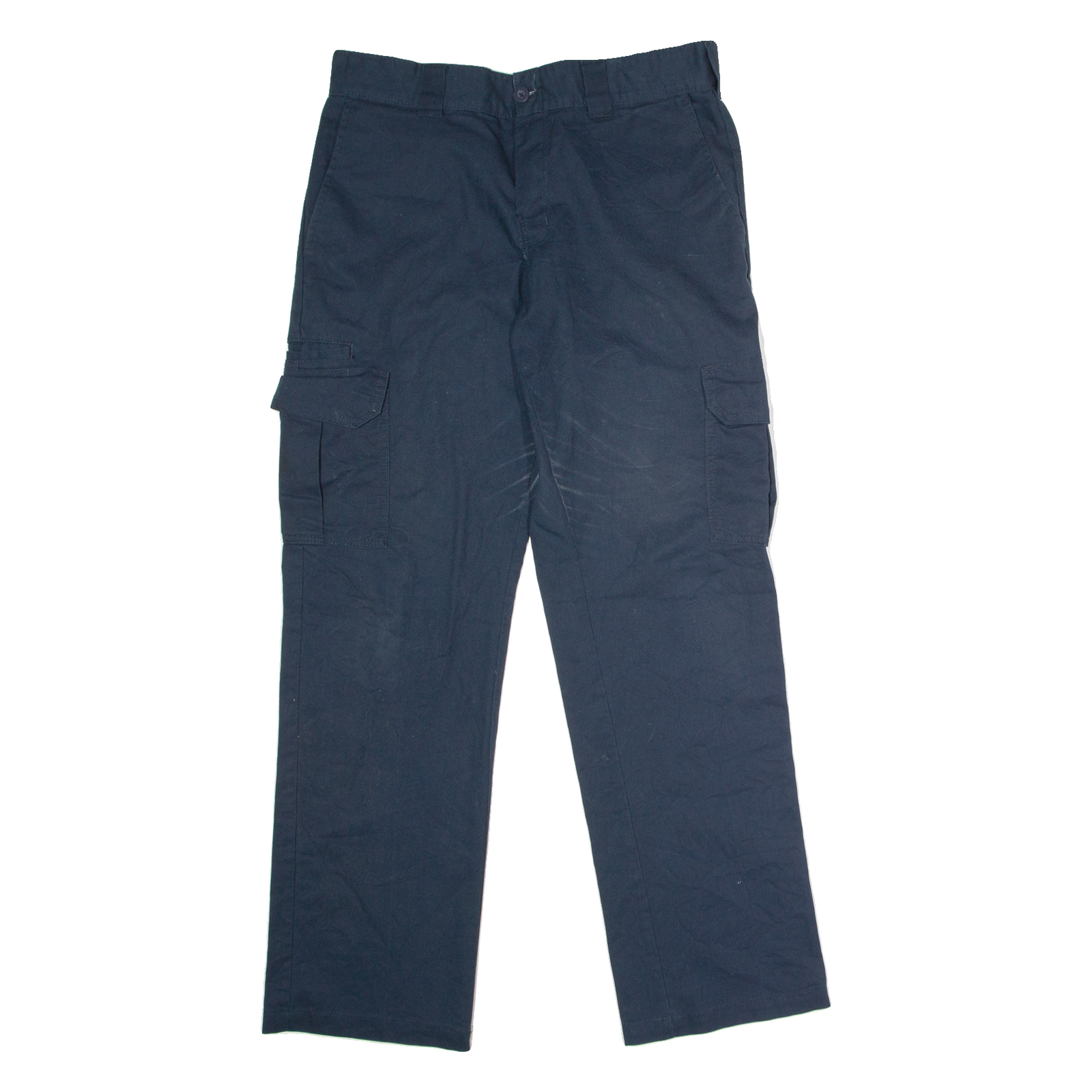 DICKIES Workwear Cargo Mens Trousers Blue Regular Straight W32 L32 Refurbished - N/A refurbished available on Cerqular