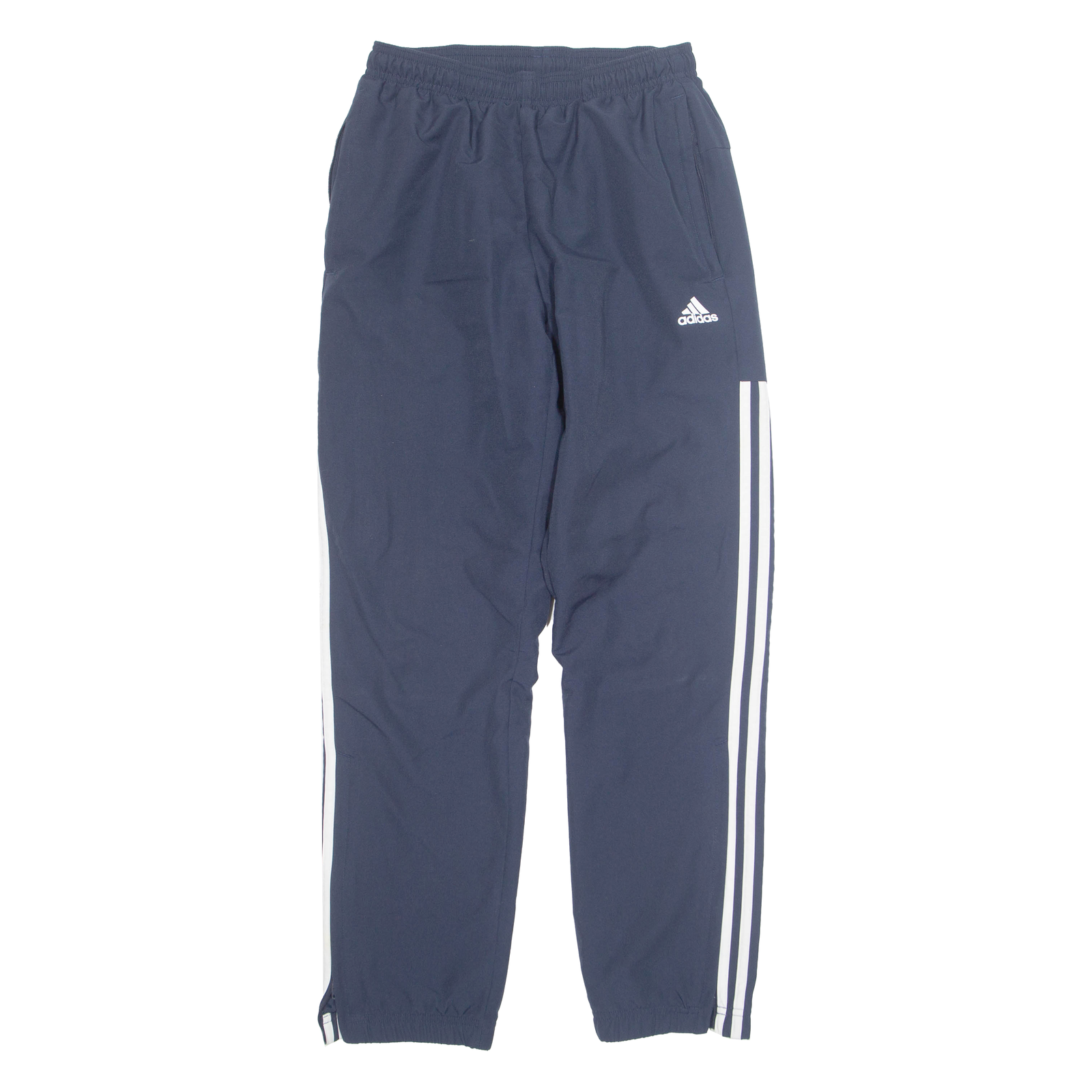 ADIDAS Mens Track Pants Blue Tapered S W26 L29 Refurbished - N/A refurbished available on Cerqular