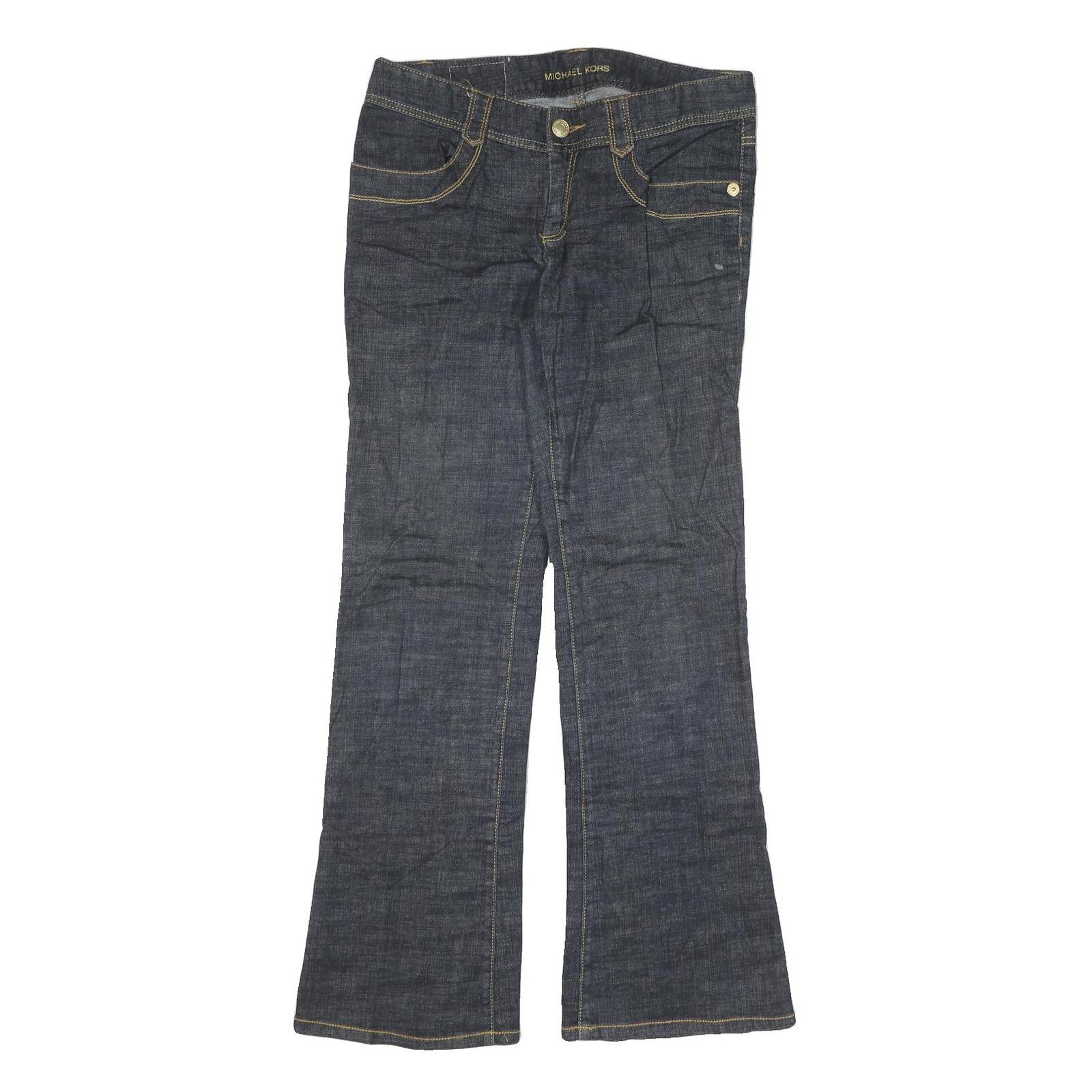 Buy MICHAEL KORS Womens Dark Blue Regular Flared Denim Jeans W32 L33 Stylish Classic Refurbished - $50.69 MICHAEL KORS Womens Dark Blue Regular Flared Denim Jeans W32 L33 Stylish Classic Refurbished - N/A refurbished available on Cerqular