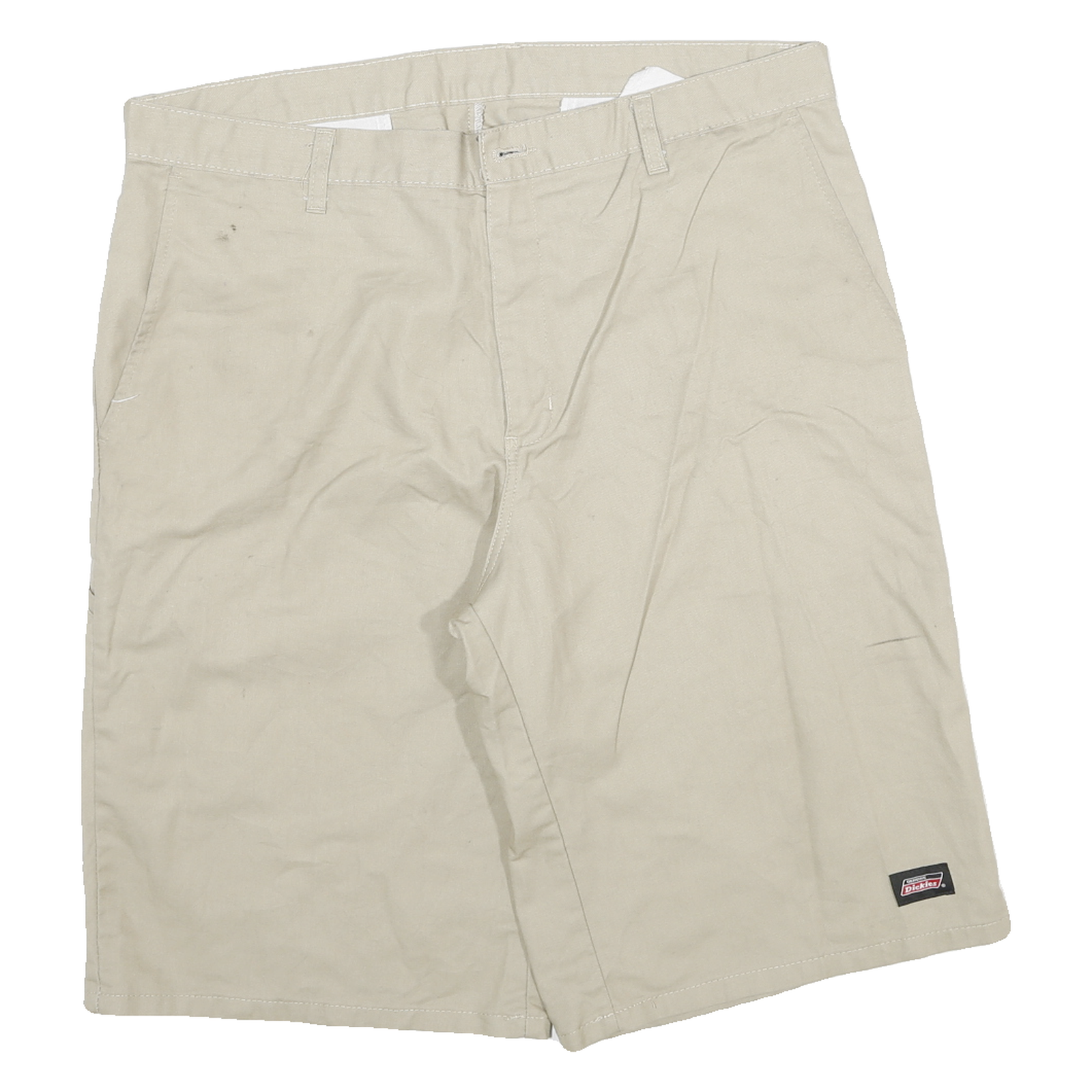 DICKIES Mens Shorts Beige Casual Plain 2XL W34 Durable Cotton Blend Refurbished - N/A refurbished available on Cerqular