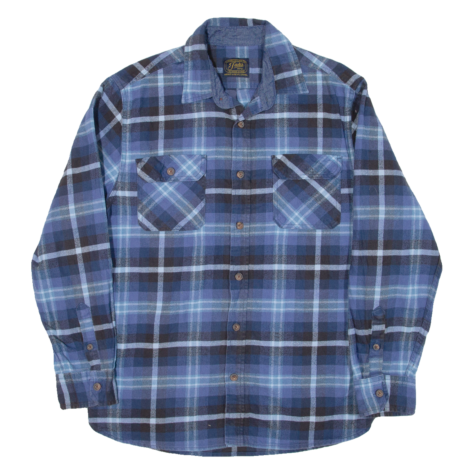 Buy JACHS Mens Flannel Shirt Blue Check Long Sleeve L Refurbished - $18.19 JACHS Mens Flannel Shirt Blue Check Long Sleeve L Refurbished - N/A refurbished available on Cerqular