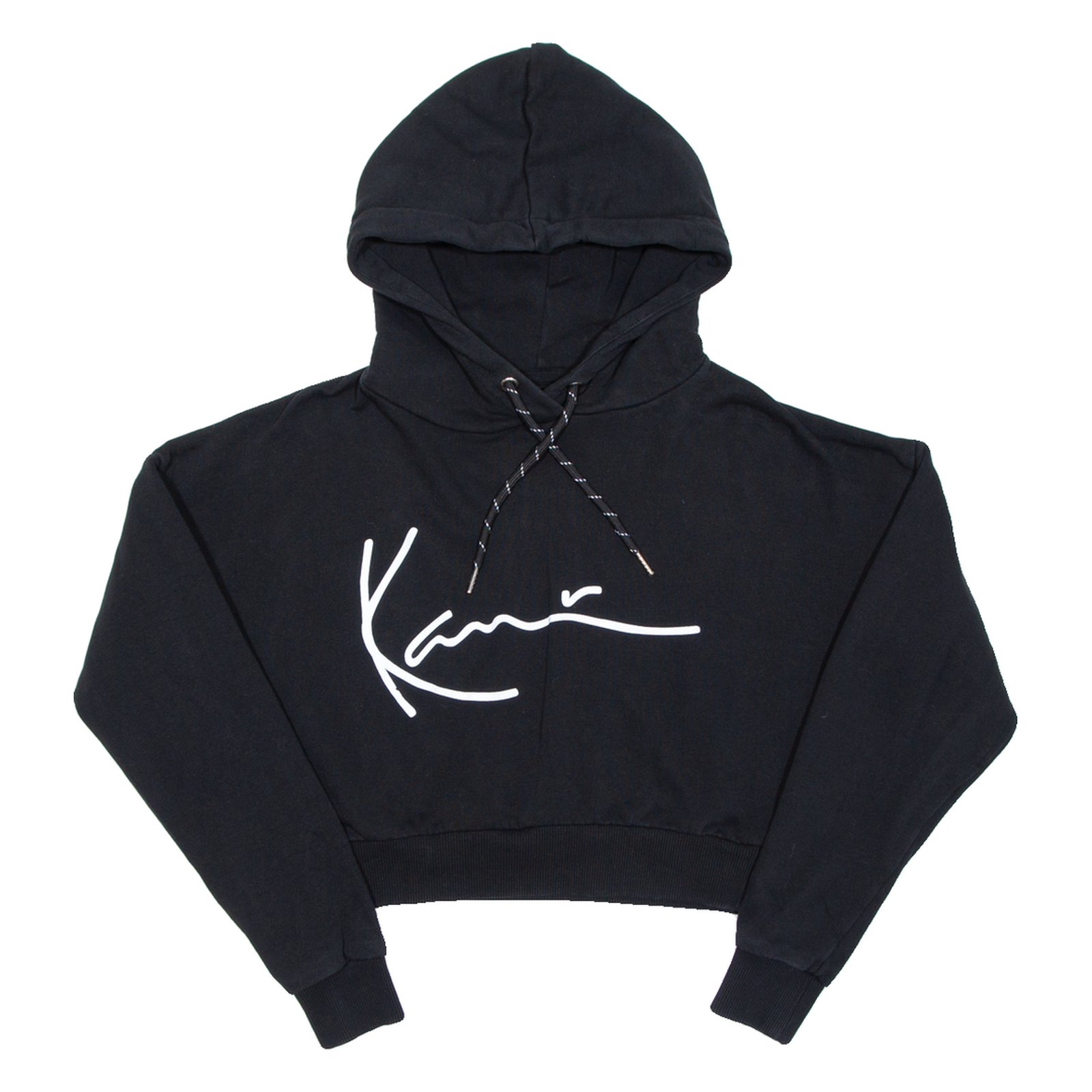 Buy KARL KANI Cropped Womens Black Hoodie S Refurbished - $58.49 KARL KANI Cropped Womens Black Hoodie S Refurbished - N/A refurbished available on Cerqular