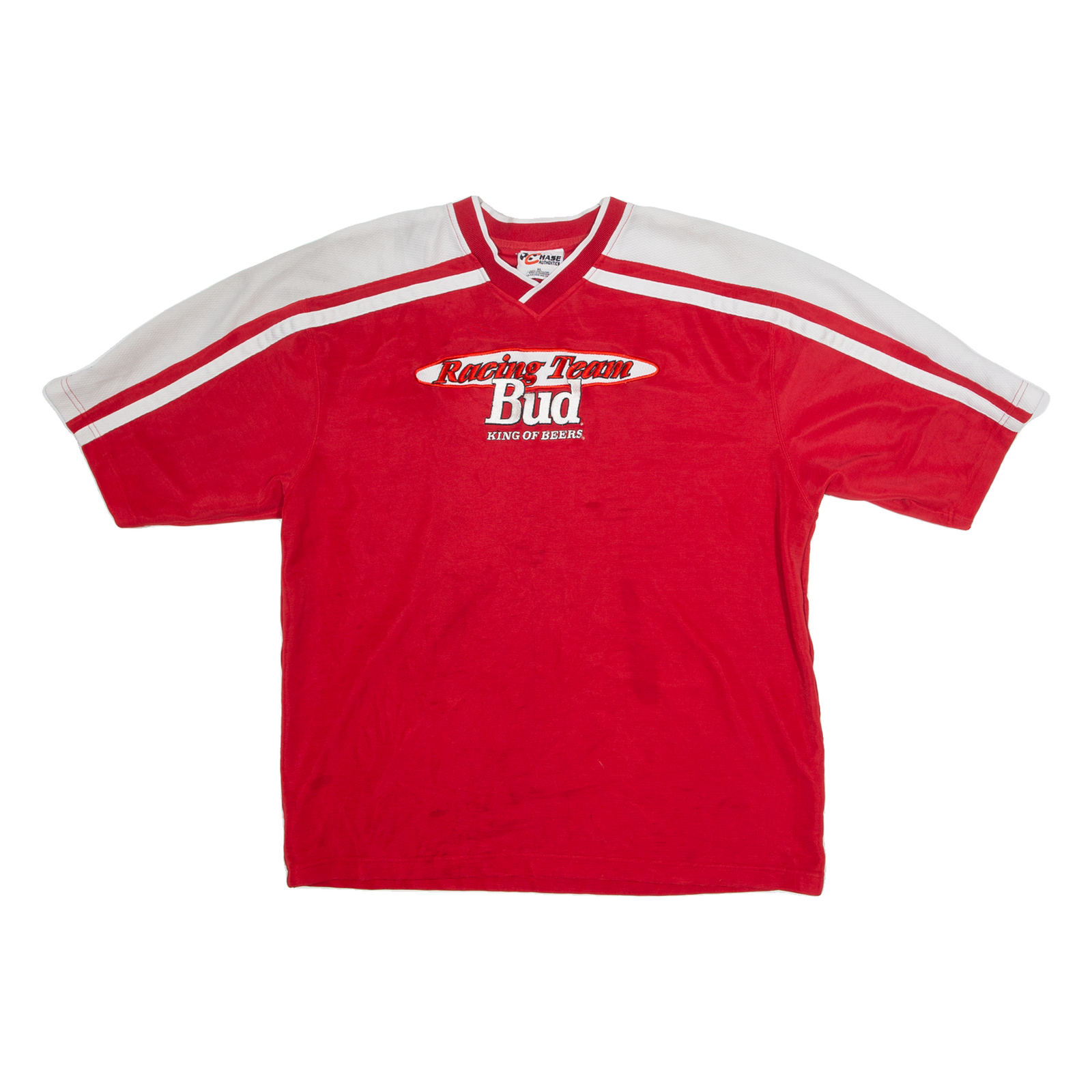 CHASE AUTHENTICS Dale Earnhardt JR Mens Jersey Red USA V-Neck XL Refurbished - N/A refurbished available on Cerqular