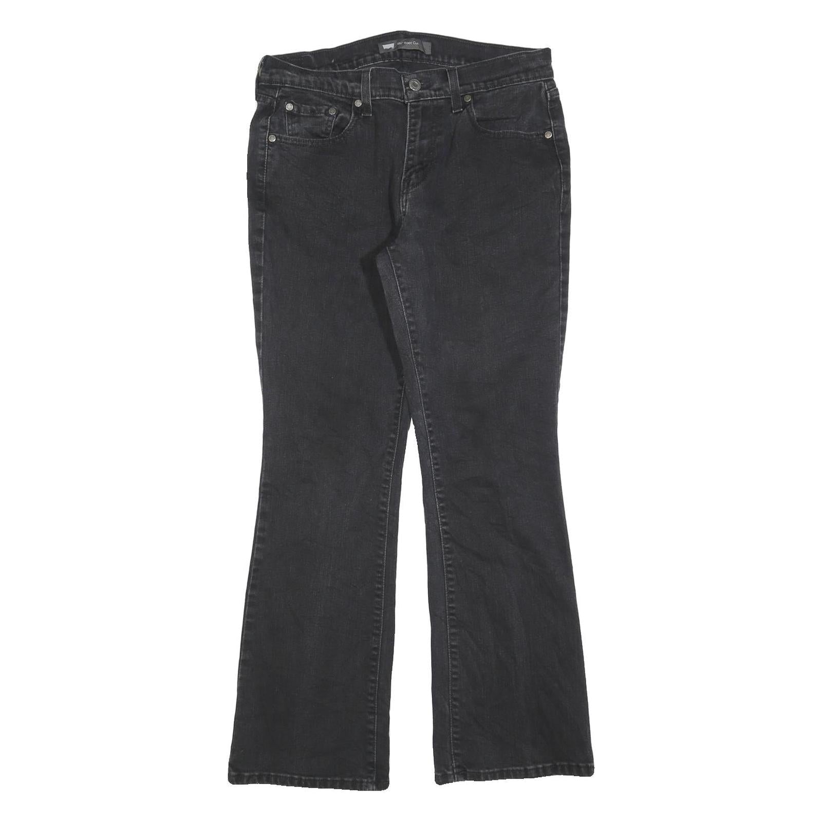 LEVI'S 515 Womens Jeans Black Regular Flared Denim Medium W30 L30 Stylish Fit Refurbished - N/A refurbished available on Cerqular