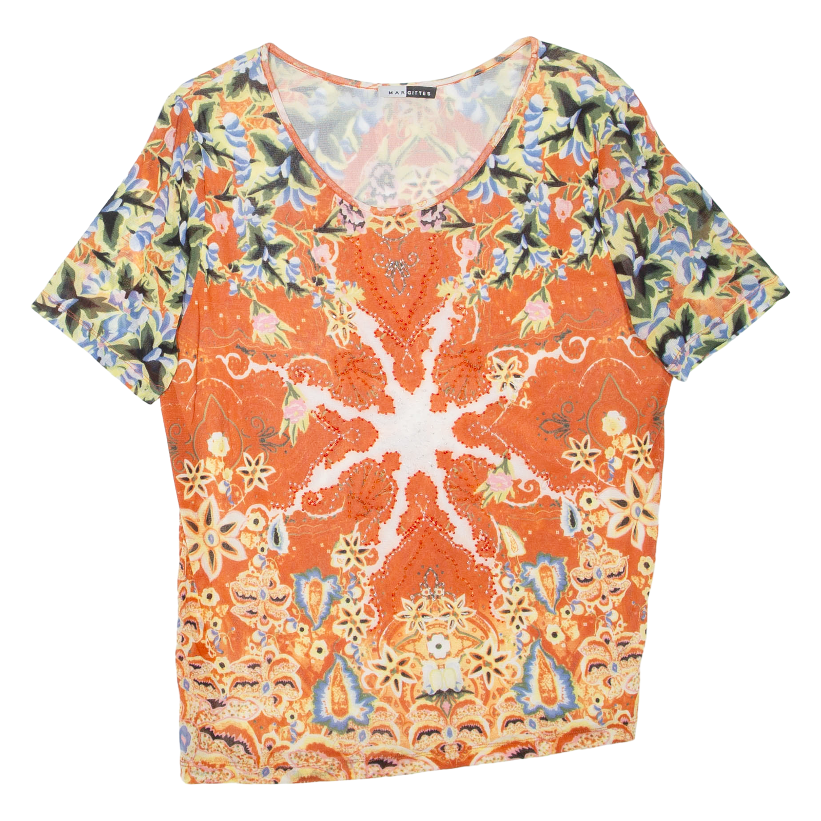 Buy MARGITTES Womens Printed Top Orange Crazy Pattern L Refurbished - $16.89 MARGITTES Womens Printed Top Orange Crazy Pattern L Refurbished - N/A refurbished available on Cerqular