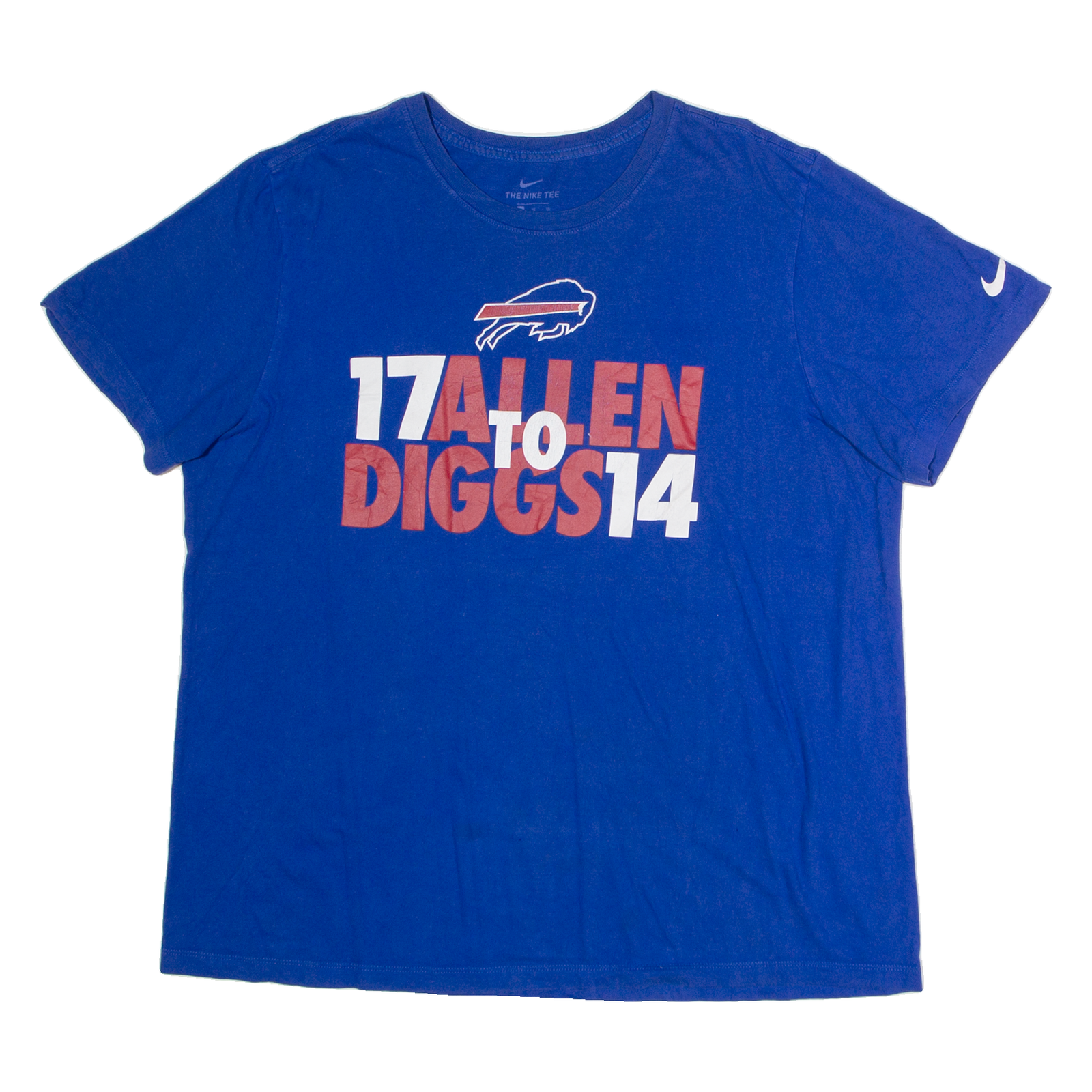 NIKE Buffalo Bills Mens T-Shirt Blue USA XL Refurbished - N/A refurbished available on Cerqular