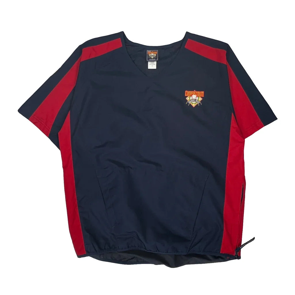 Cooperstown Collection Jersey - Small Navy Polyester Refurbished - Thrifted (note: this is a term often used to describe second- refurbished available on Cerqular