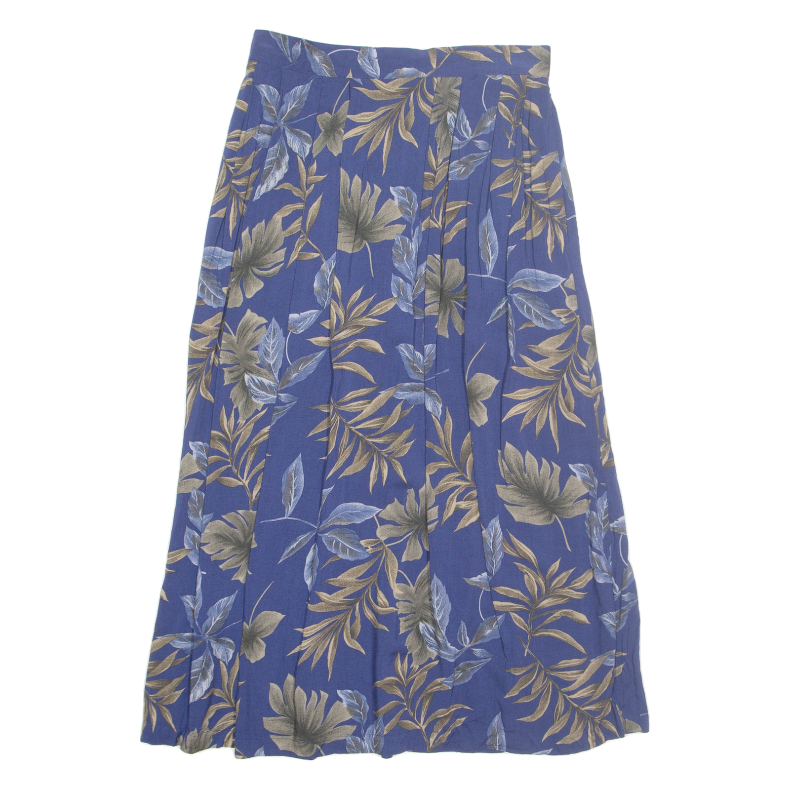 SAG HARBOR Womens A-Line Skirt Blue Midi 90s Floral M Refurbished - N/A refurbished available on Cerqular