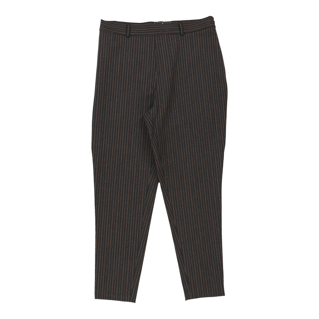 Buy Les Copains Striped Trousers - 32W UK 14 Brown Cotton | Size: UK 14 Refurbished - $60.03 Les Copains Striped Trousers - 32W UK 14 Brown Cotton | Size: UK 14 Refurbished - N/A (Preloved Designer is not a specific brand, it refurbished available on Cerqular