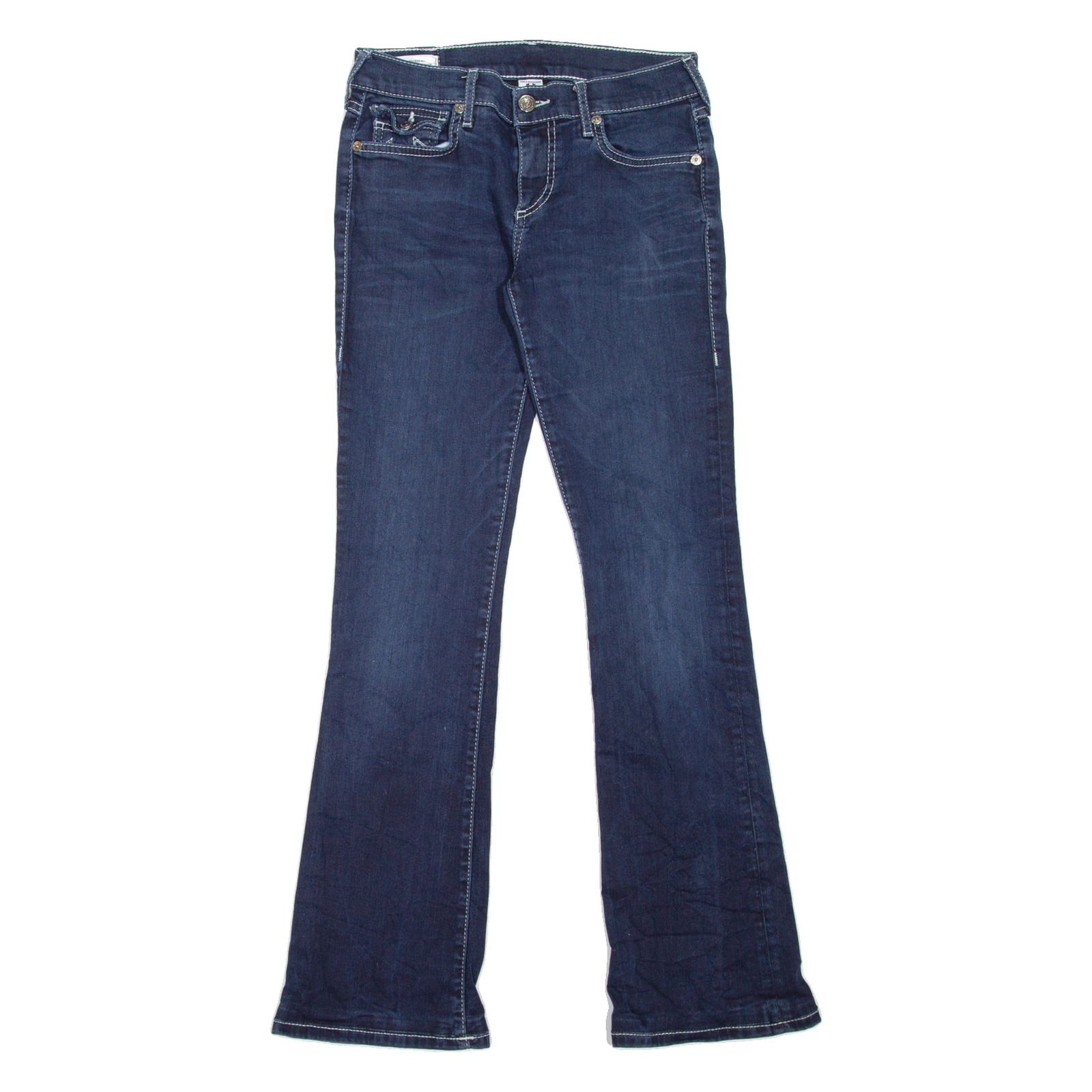 TRUE RELIGION Becca Womens Jeans Blue Regular Bootcut Stone Wash W26 L29 Refurbished - N/A refurbished available on Cerqular