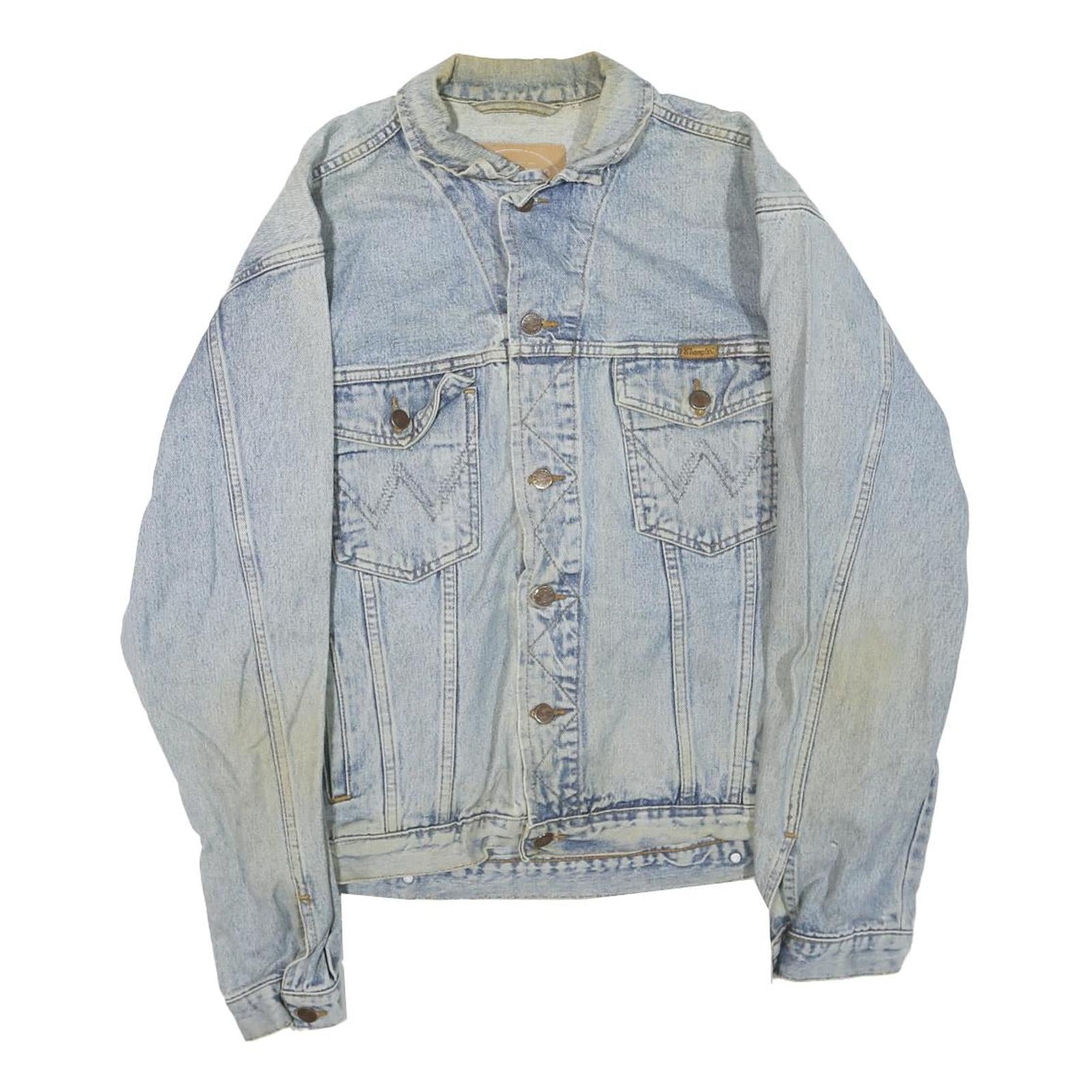 Buy WRANGLER Mens Blue Denim Jacket L Cotton Blend Button Classic Vintage Western Refurbished - $37.69 WRANGLER Mens Blue Denim Jacket L Cotton Blend Button Classic Vintage Western Refurbished - N/A refurbished available on Cerqular