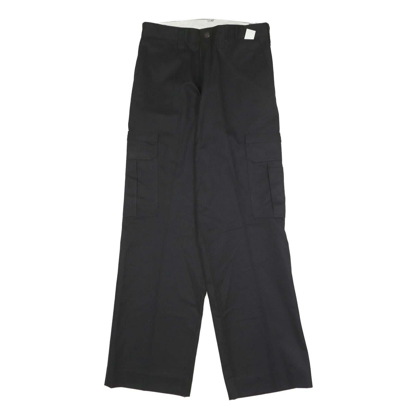 DICKIES Mens Regular Black Cargo Trousers W29 L31 Zip Polyester Blend Workwear Refurbished - N/A refurbished available on Cerqular