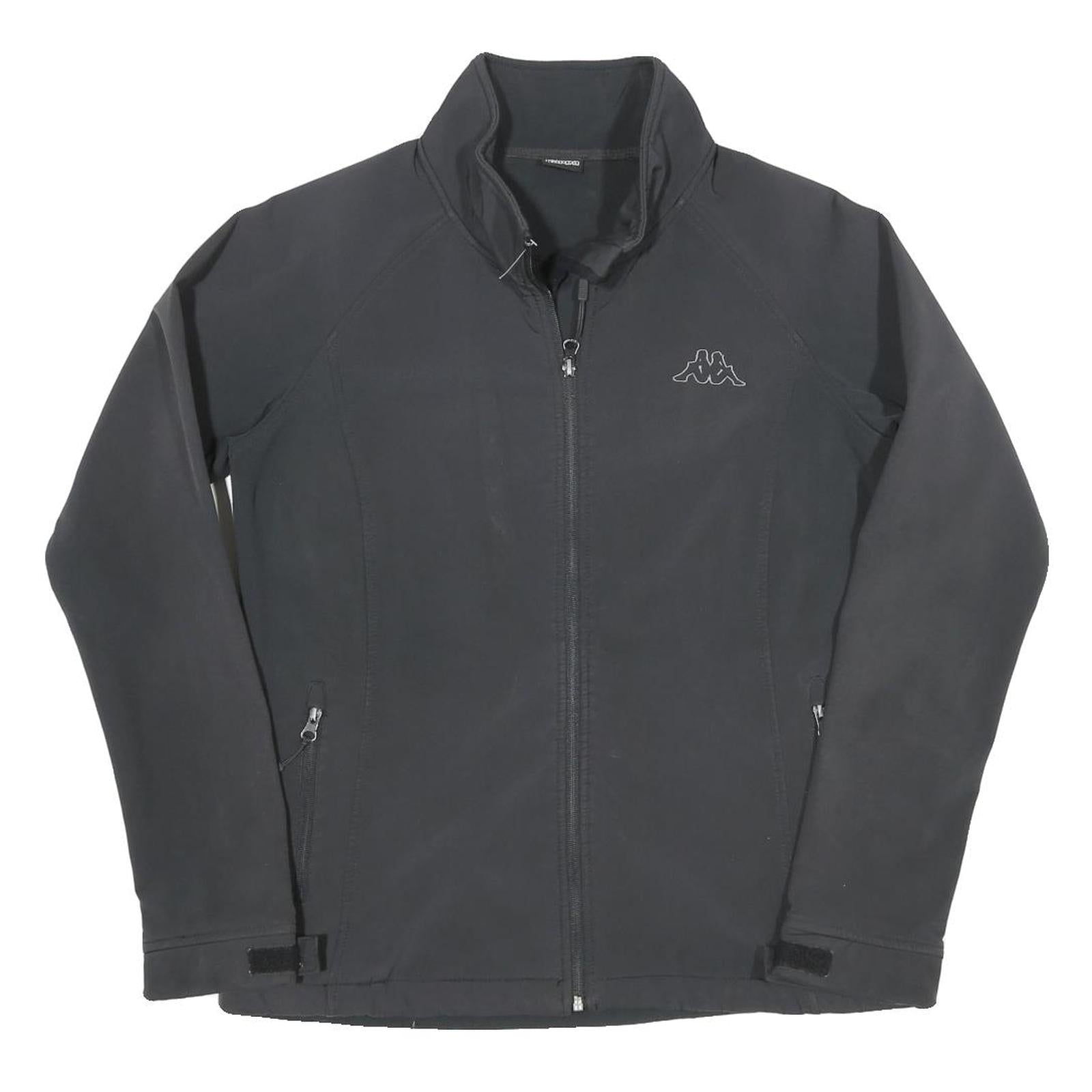 KAPPA Womens Black Jacket L Polyester Plain Zip Fastening Casual Lightweight Refurbished - N/A refurbished available on Cerqular