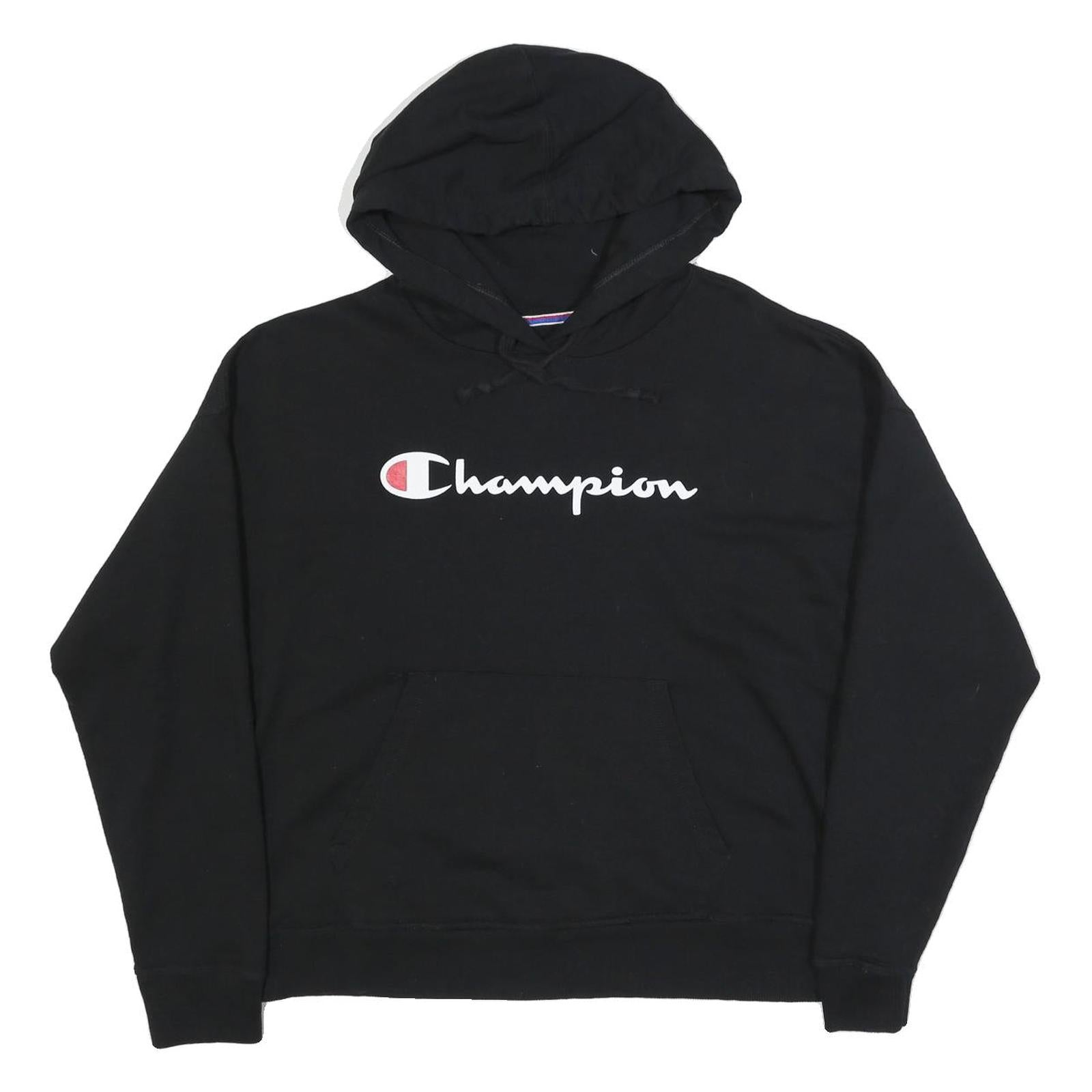 Buy CHAMPION Womens Black Pullover Hoodie L Classic Logo Sweatshirt Refurbished - $33.79 CHAMPION Womens Black Pullover Hoodie L Classic Logo Sweatshirt Refurbished - N/A refurbished available on Cerqular