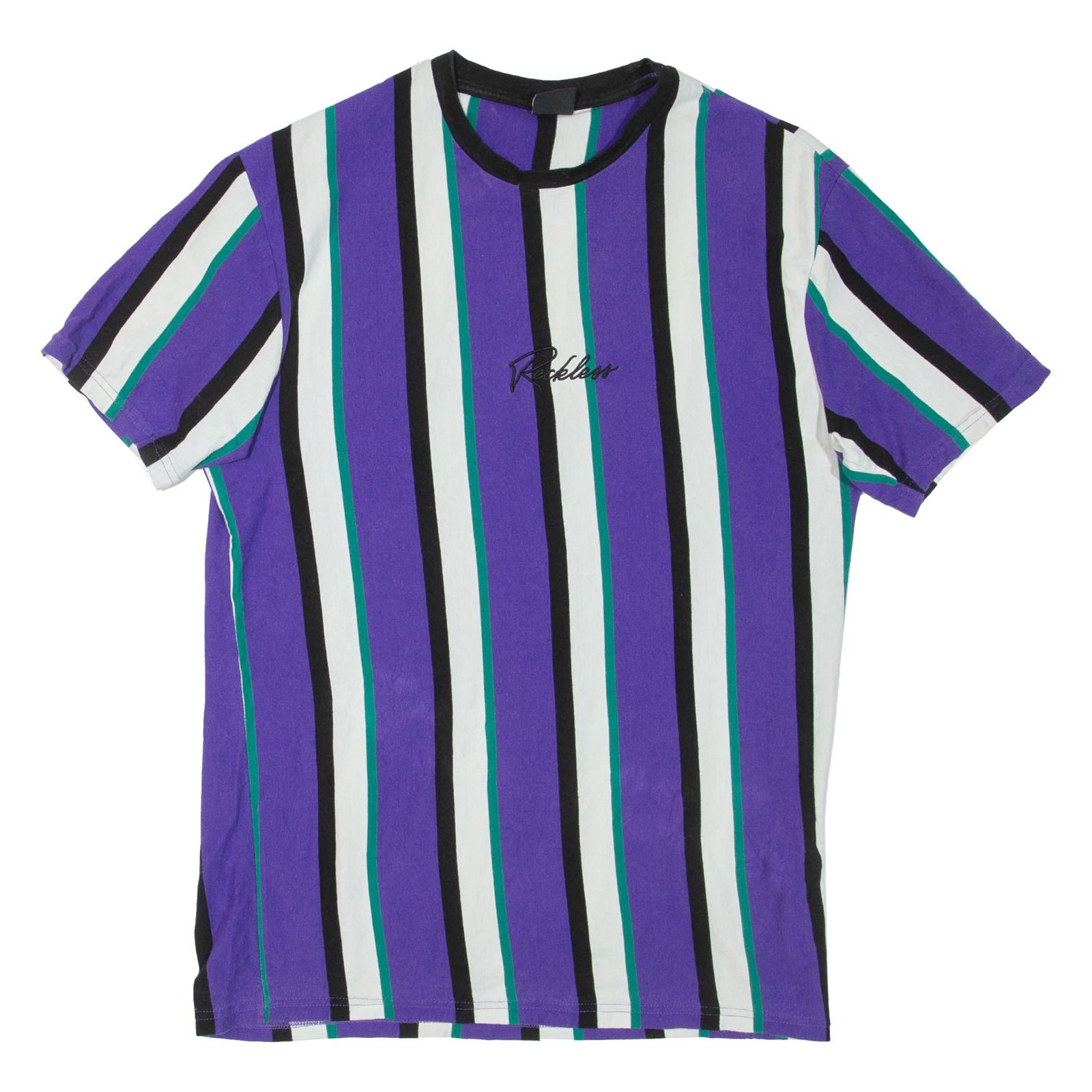 FSBN Striped Mens T-Shirt Purple M Refurbished - N/A refurbished available on Cerqular