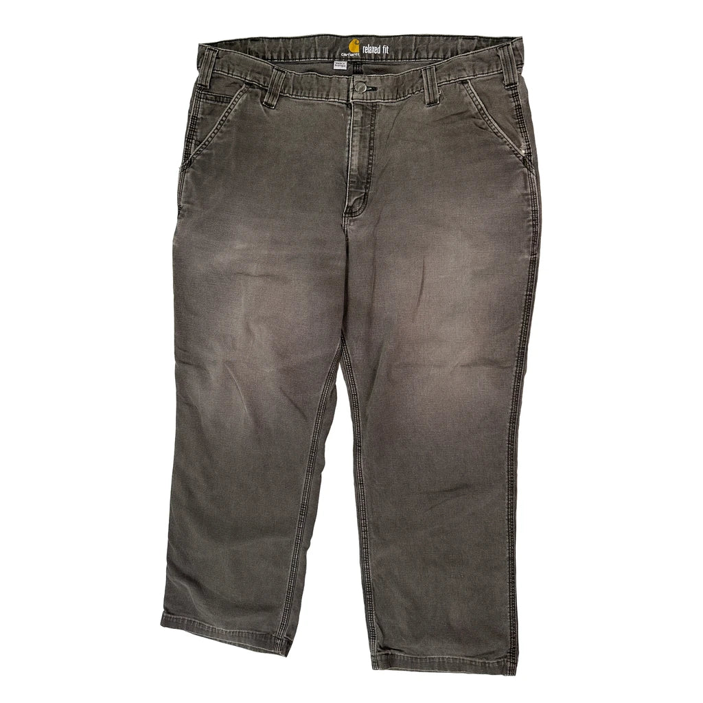 Buy Carhartt Trousers - 38W 30L Grey Cotton Refurbished - $64.31 Carhartt Trousers - 38W 30L Grey Cotton Refurbished - Thrifted (note: this is a term often used to describe second- refurbished available on Cerqular