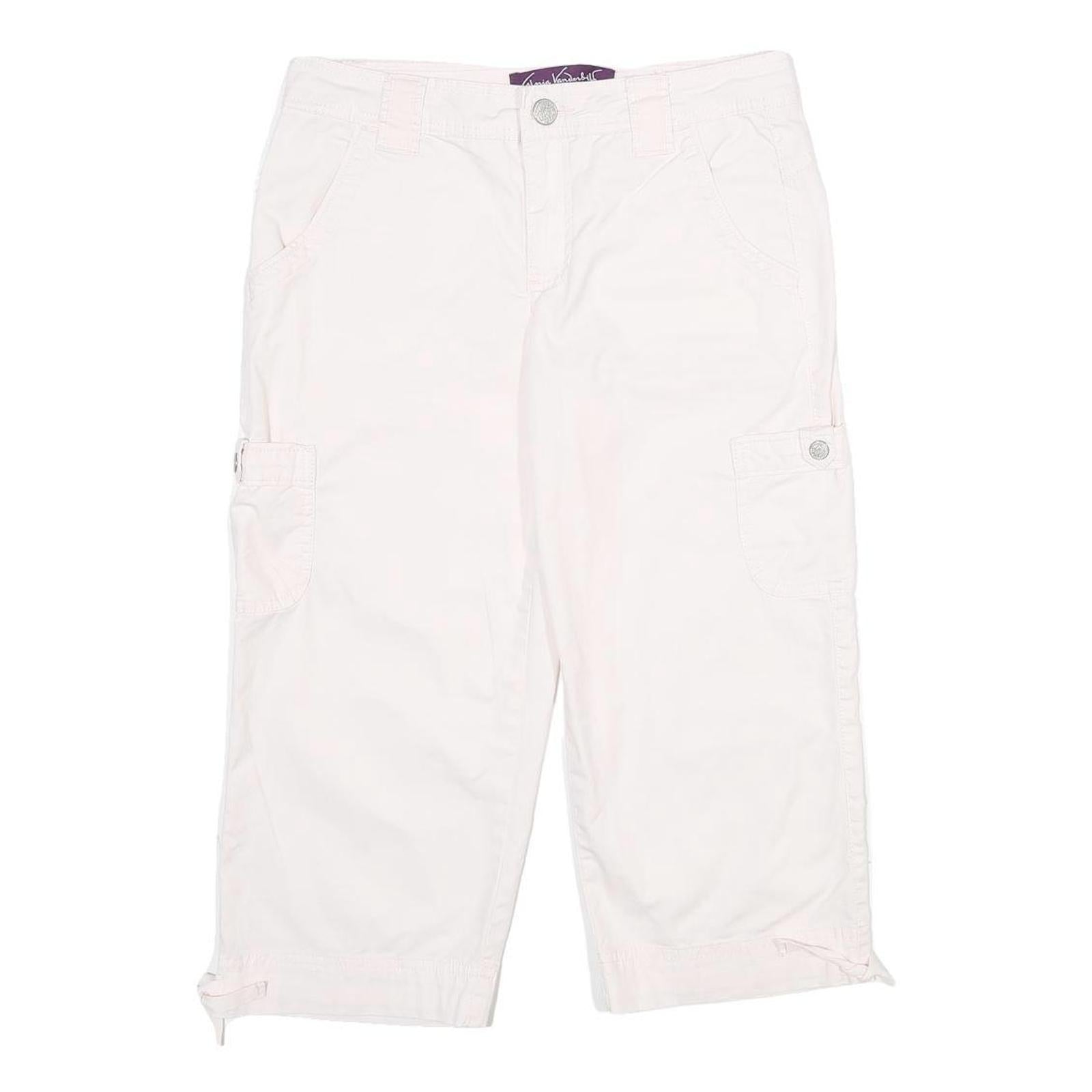 GLORIA VANDERBILT Womens Shorts White Casual Cargo UK 8 W30 Cotton Blend Refurbished - N/A refurbished available on Cerqular