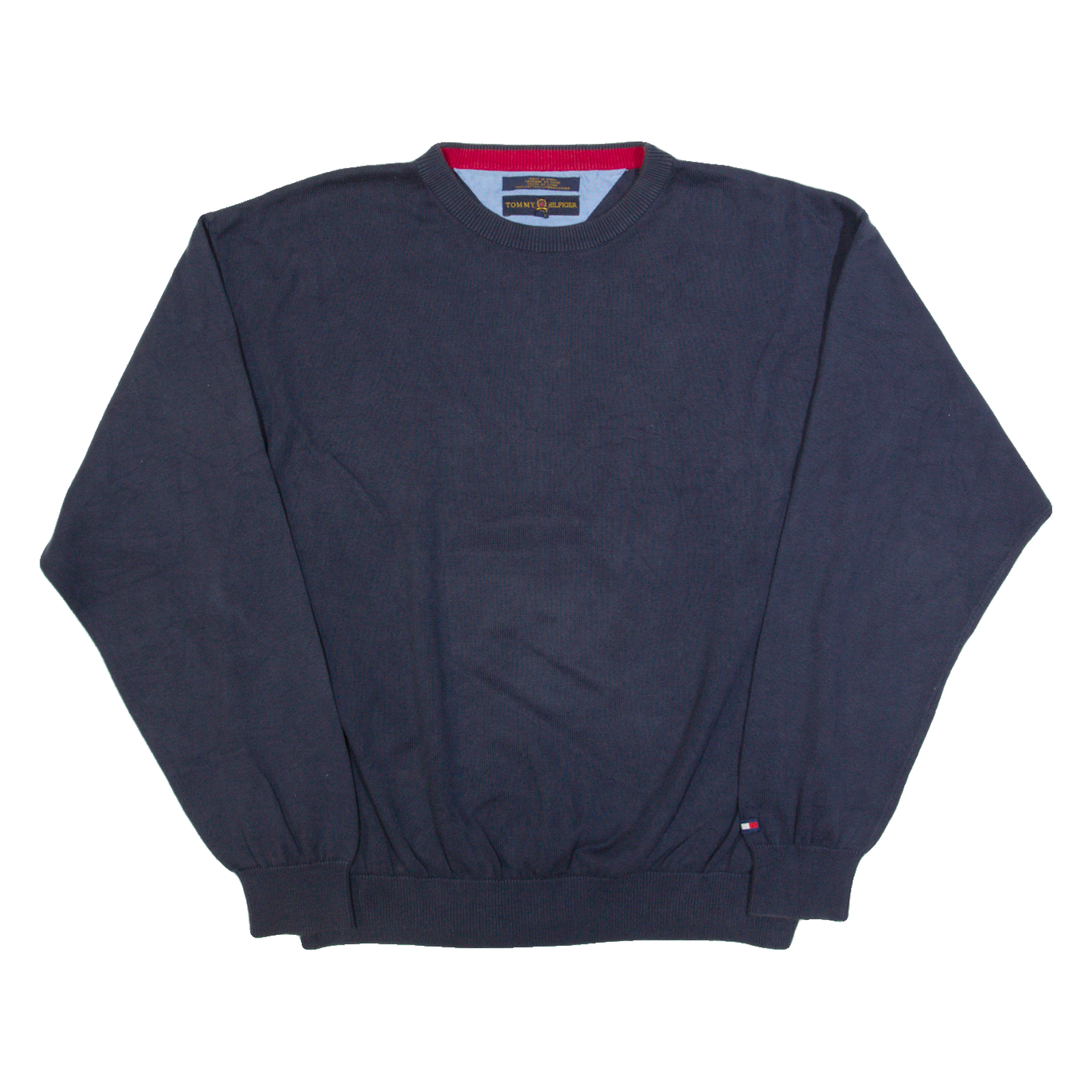 TOMMY HILFIGER Mens Jumper Blue Tight Knit XL Refurbished - N/A refurbished available on Cerqular
