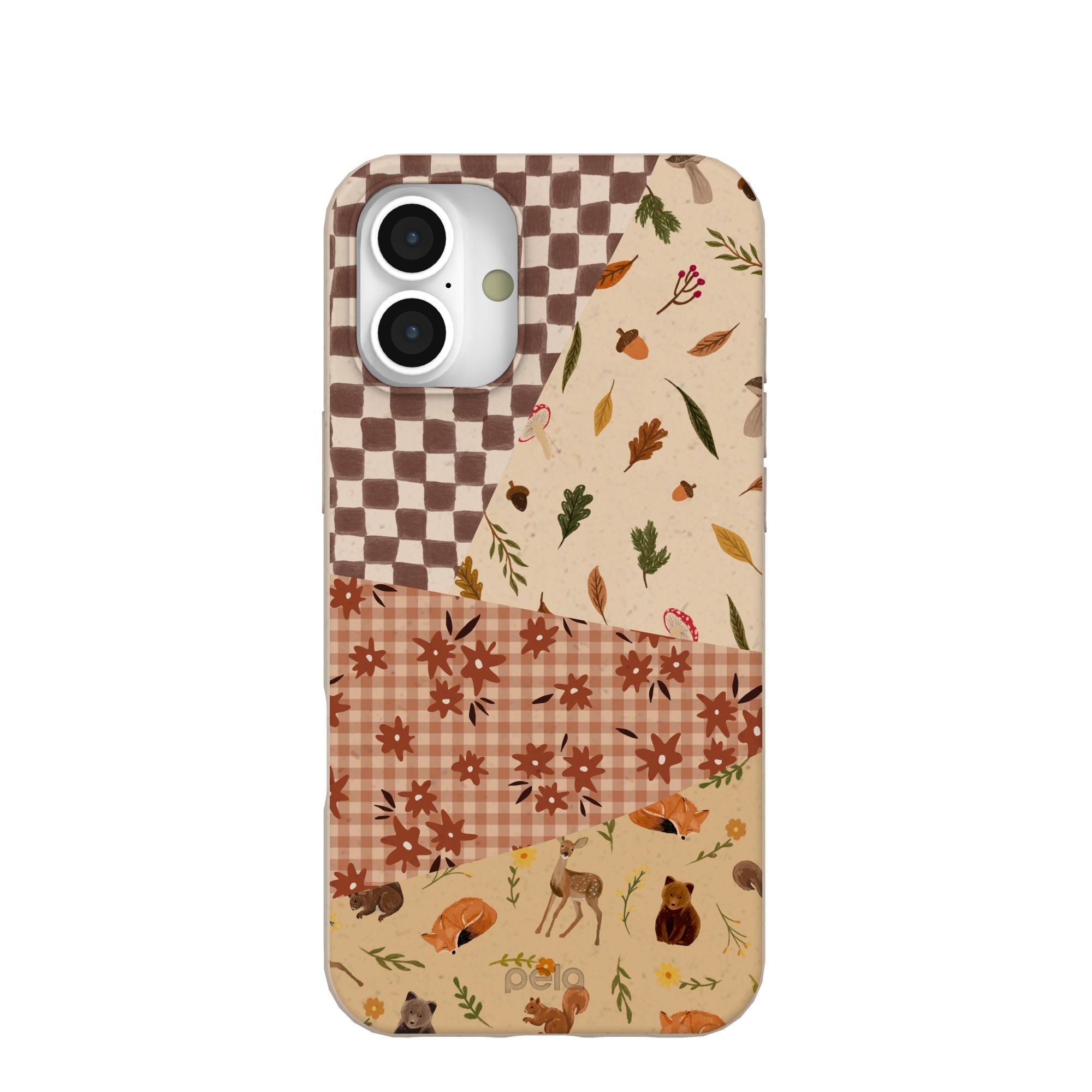 Seashell Autumn Quilt iPhone 16 Plus Case Refurbished - Pela Case refurbished available on Cerqular
