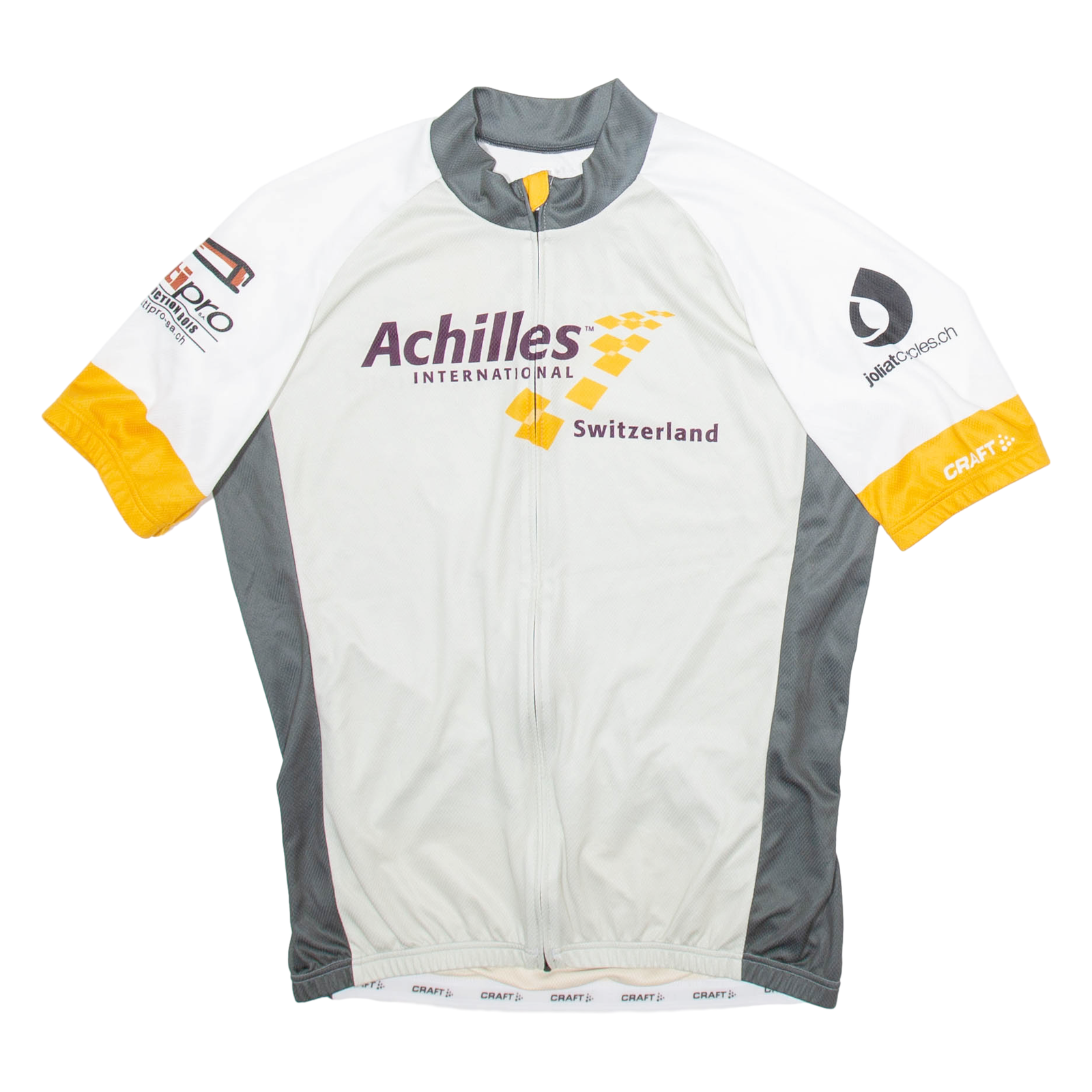 CRAFT Full Zip Cycling Mens Jersey Grey XL Refurbished - N/A refurbished available on Cerqular