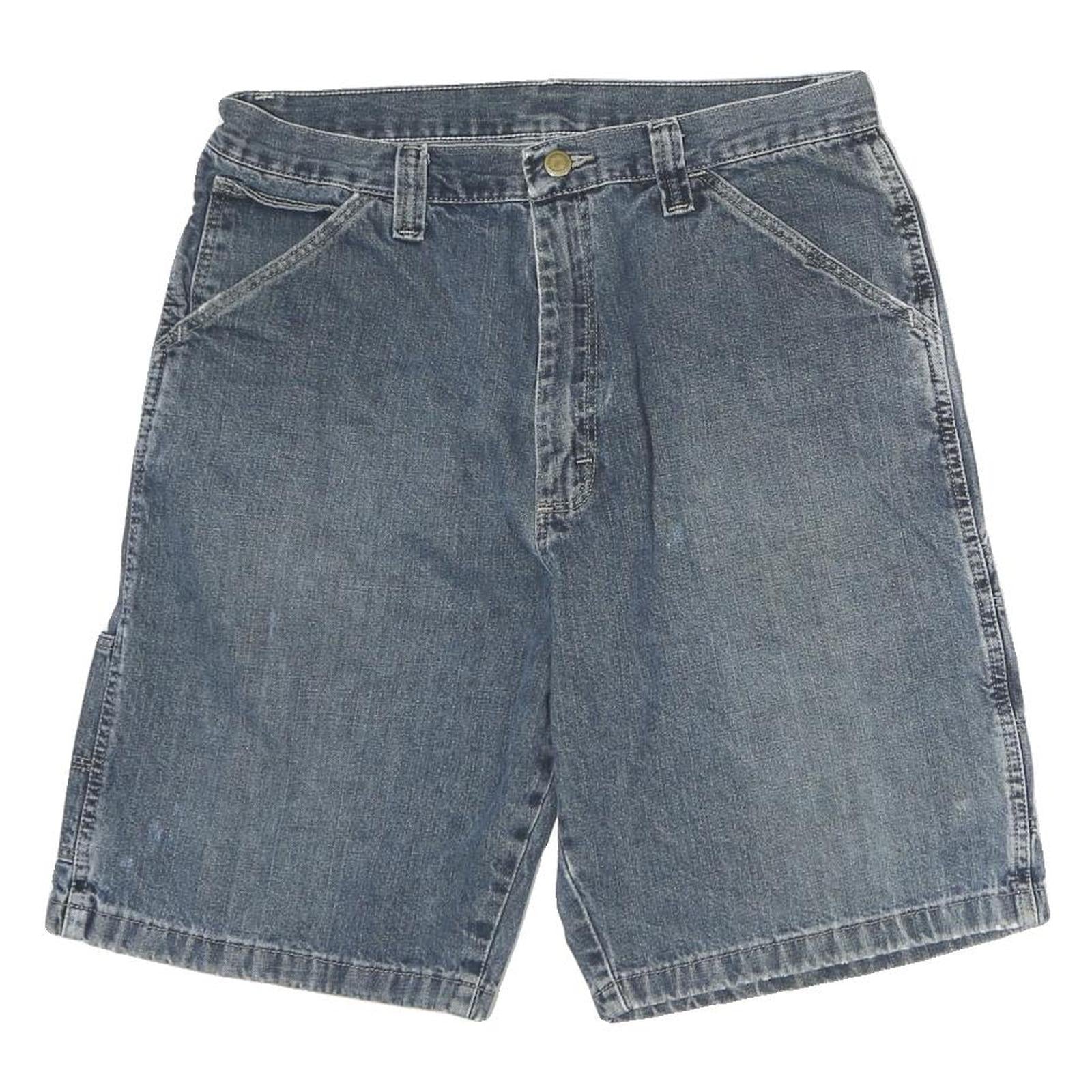 WRANGLER Mens Denim Blue Casual Shorts M W30 Carpenter Style Pockets Refurbished - N/A refurbished available on Cerqular