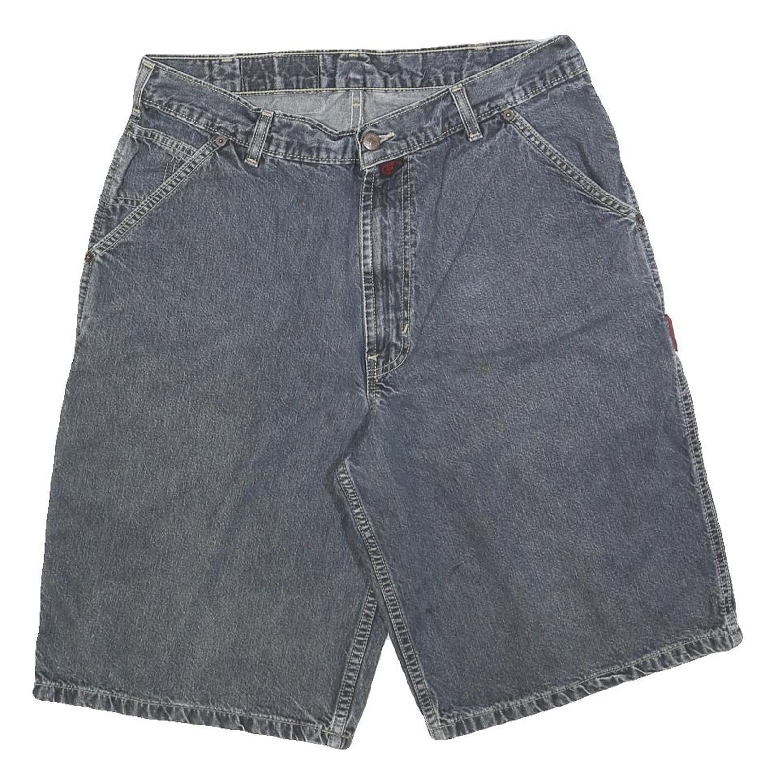 CROSS COLOURS Mens Denim Shorts Blue Casual M W32 Workwear Cotton Blend Refurbished - N/A refurbished available on Cerqular