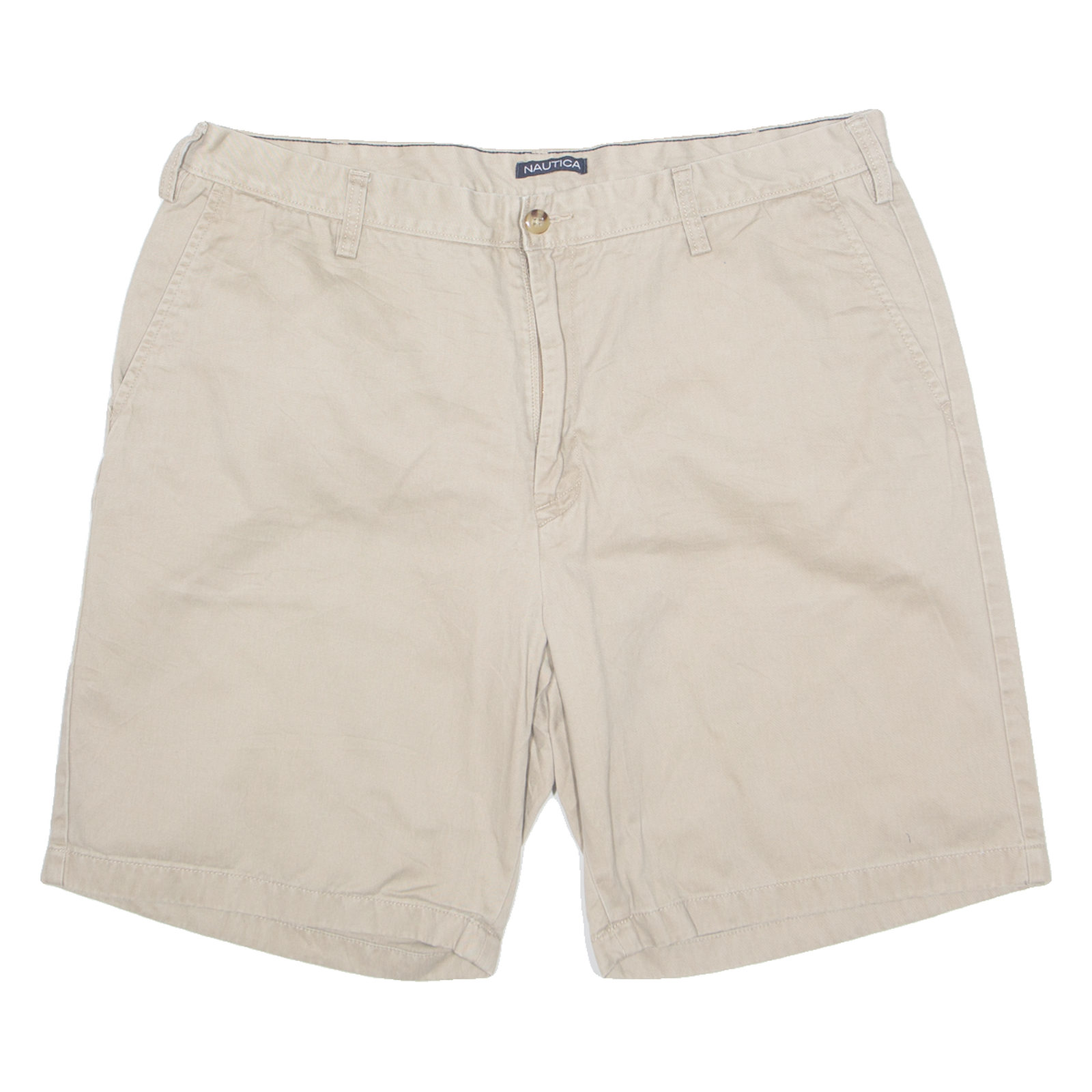 NAUTICA Mens Chino Shorts Beige XL W38 Refurbished - N/A refurbished available on Cerqular