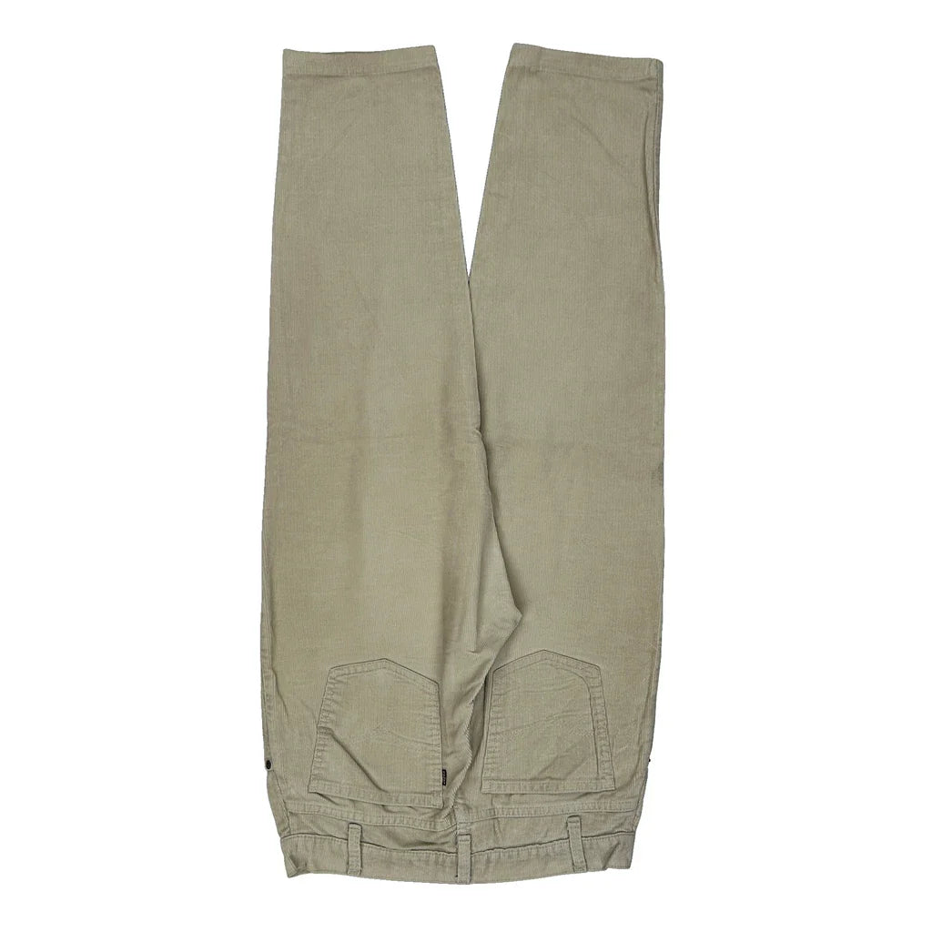Unbranded Cargo Cord Trousers - 32″ Waist Beige Cotton Refurbished - Thrifted (note: this is a term often used to describe second- refurbished available on Cerqular
