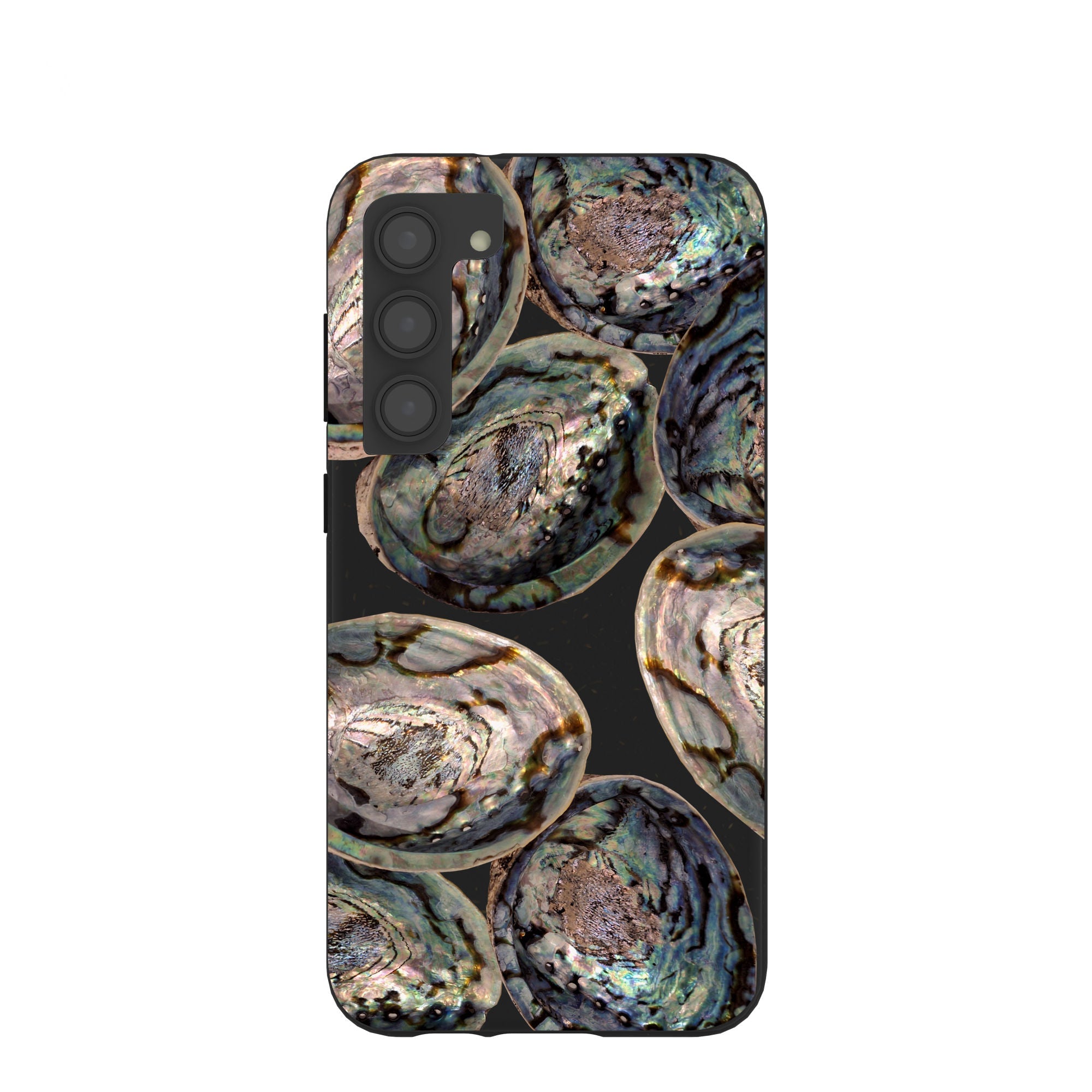 Black Abalone Shells Samsung Galaxy S23+(Plus) Case Refurbished - Pela Case refurbished available on Cerqular
