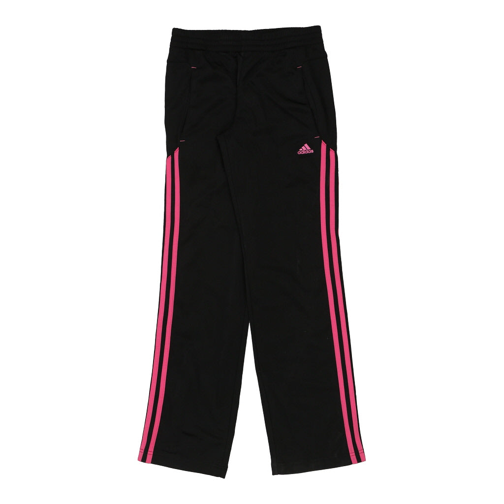 Age 13-14 Adidas Tracksuit - Large Black Polyester Refurbished - Thrifted (note: this is a term often used to describe second- refurbished available on Cerqular
