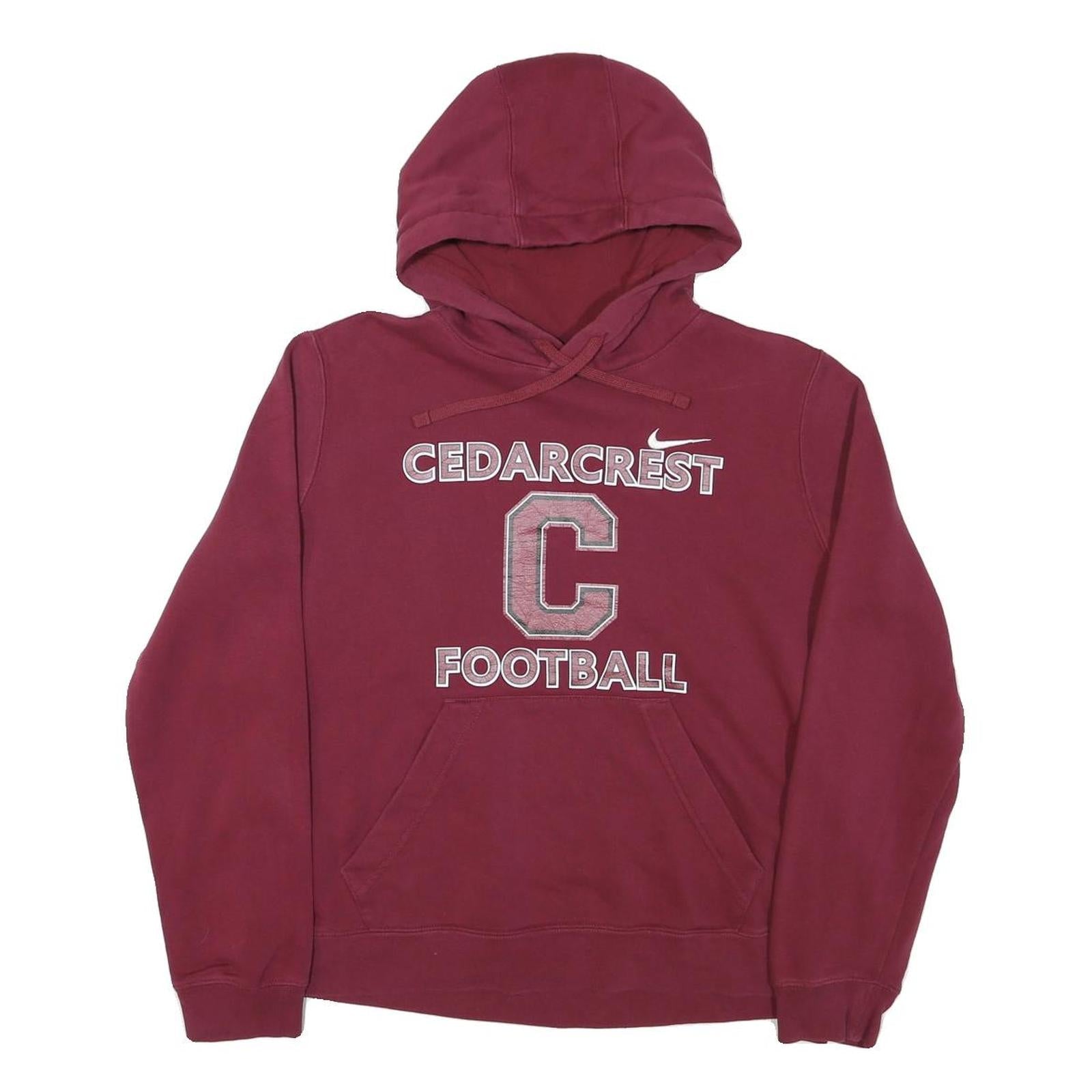 Buy NIKE Mens Maroon Cedarcrest Football Pullover Hoodie L Cotton Blend Refurbished - $41.59 NIKE Mens Maroon Cedarcrest Football Pullover Hoodie L Cotton Blend Refurbished - N/A refurbished available on Cerqular