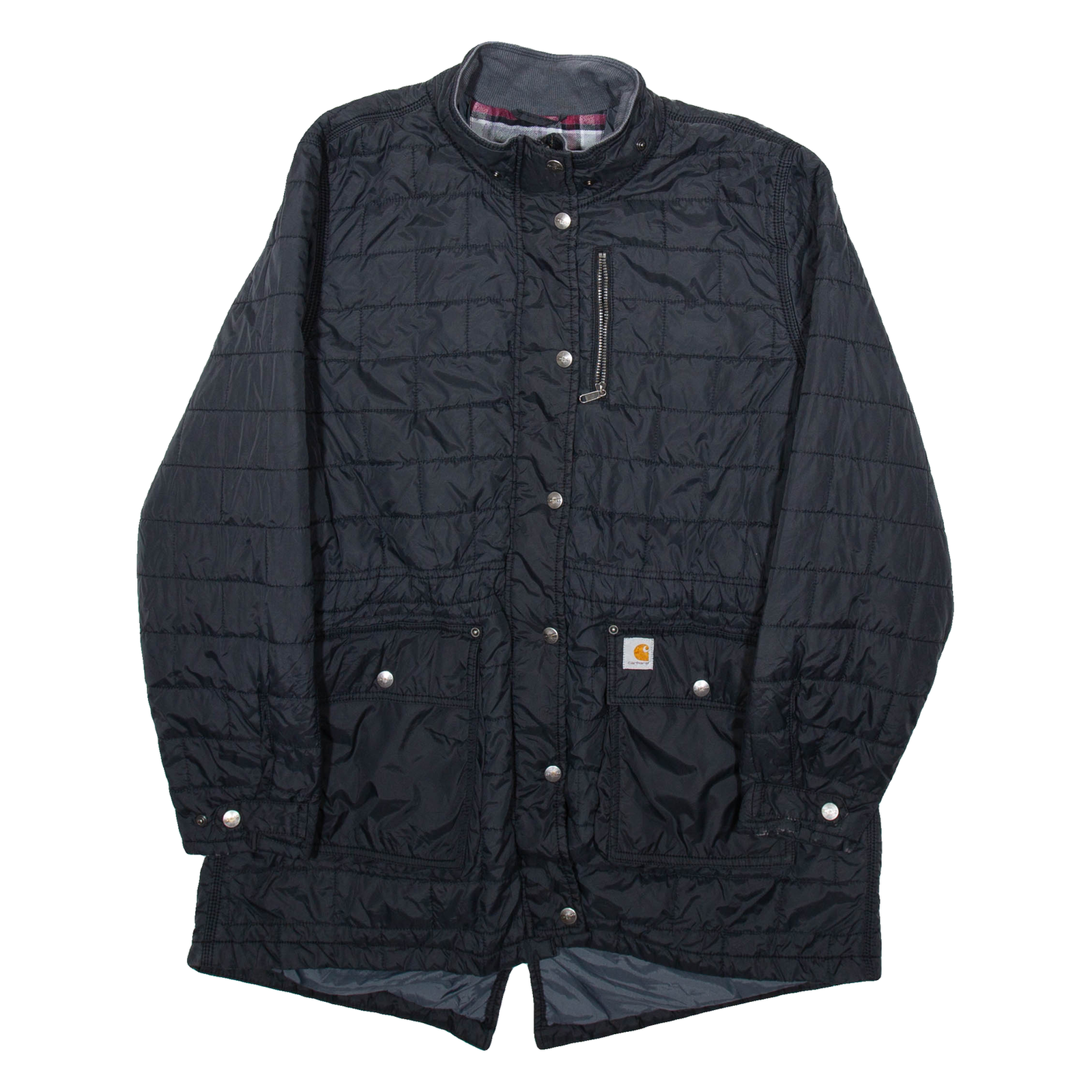 CARHARTT Womens Quilted Coat Black Nylon XL Refurbished - N/A refurbished available on Cerqular