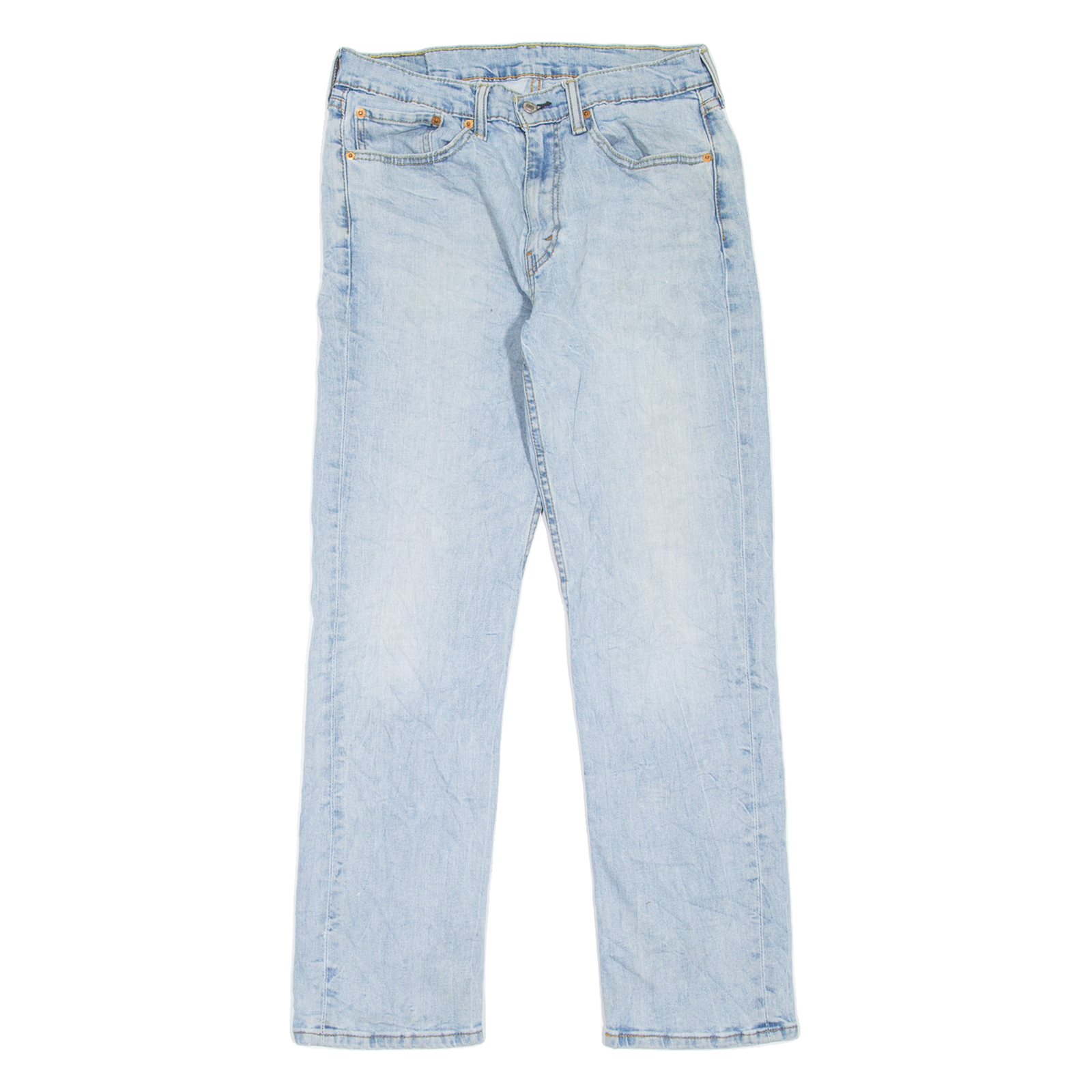 LEVI'S 514 Jeans Mens Blue Slim Straight Stone Wash W30 L32 Refurbished - N/A refurbished available on Cerqular