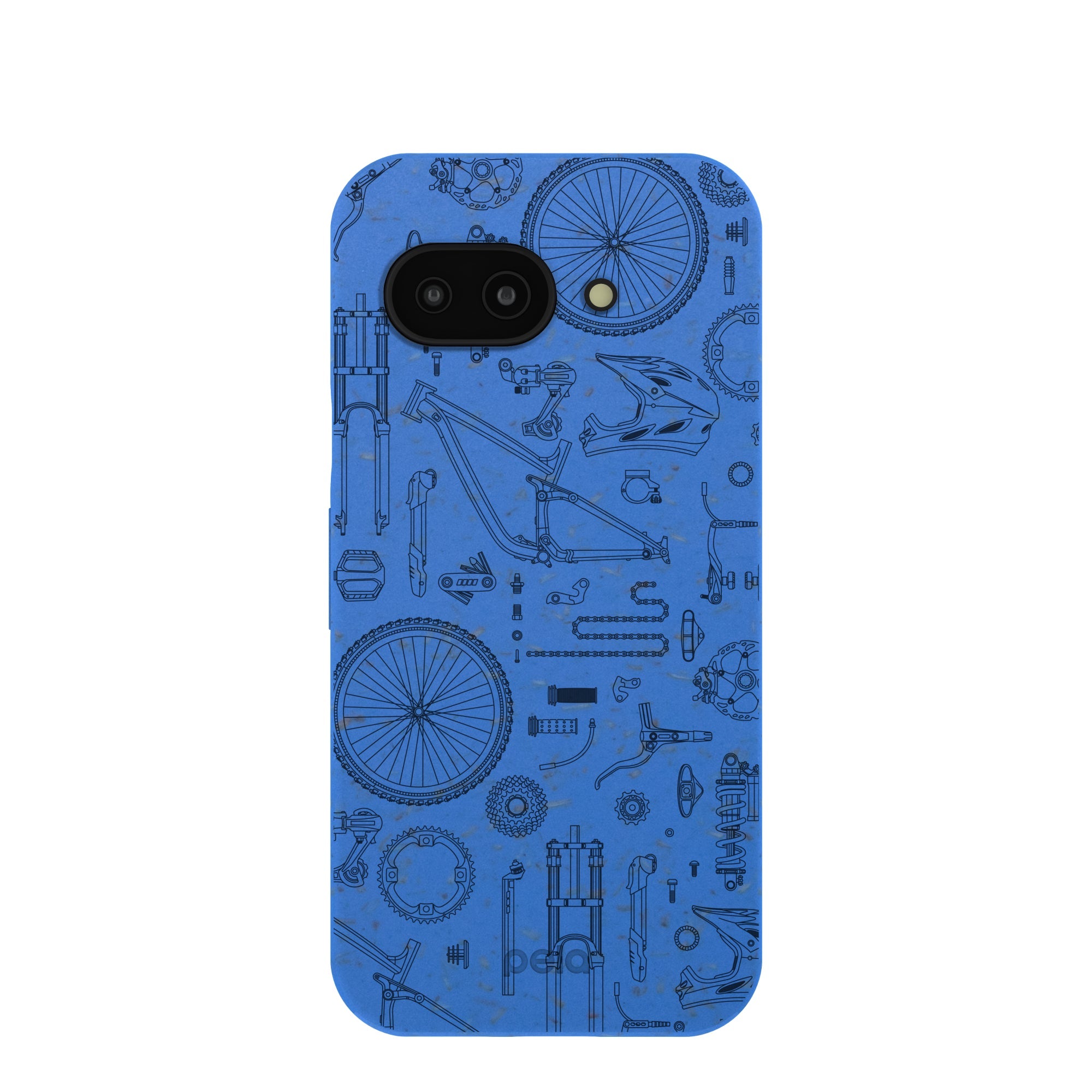 Electric Blue Changing Gears Google Pixel 9a Case Refurbished - Pela Case refurbished available on Cerqular