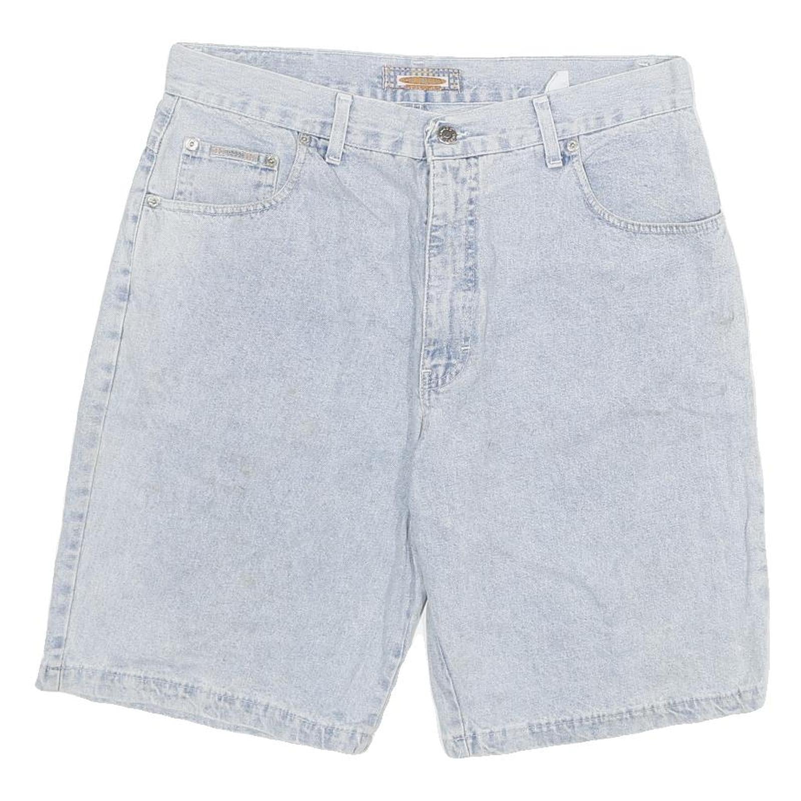 ON DUTY Womens Shorts Blue Denim XL W34 Casual Cotton Blend Pocketed Refurbished - N/A refurbished available on Cerqular