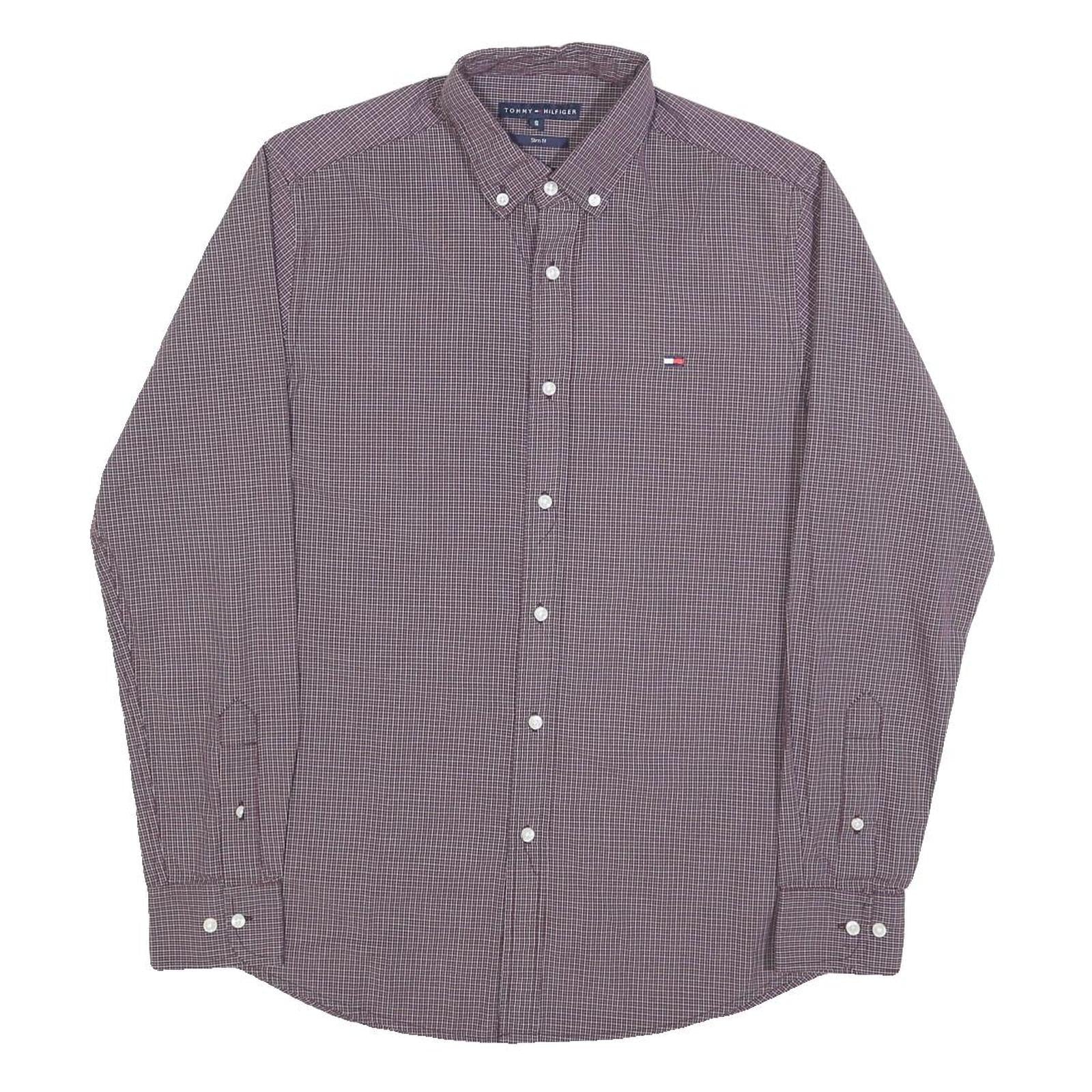 Buy TOMMY HILFIGER Mens Maroon Plain Shirt S Button-Down Collar Long Sleeve Classic Refurbished - $35.09 TOMMY HILFIGER Mens Maroon Plain Shirt S Button-Down Collar Long Sleeve Classic Refurbished - N/A refurbished available on Cerqular