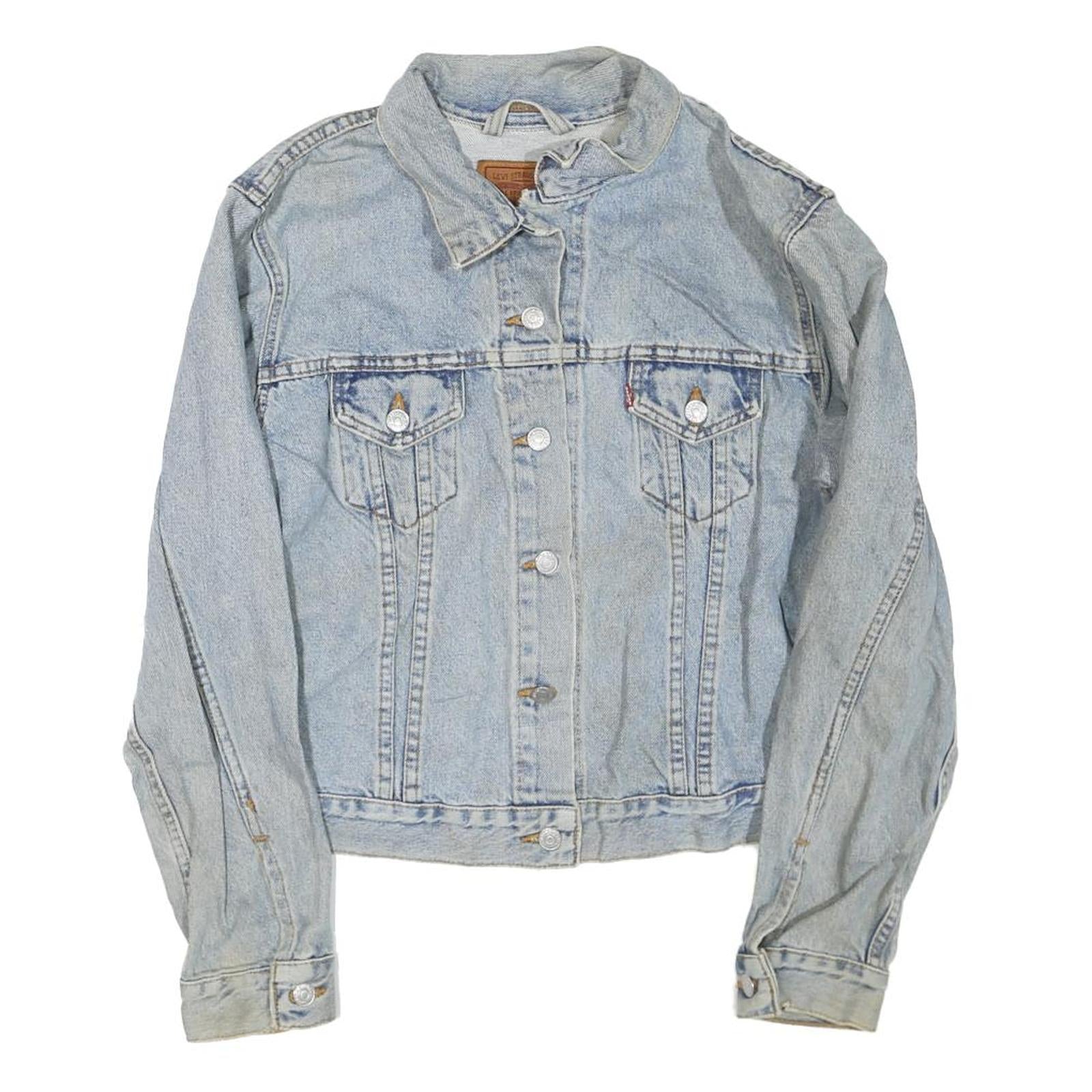 Buy LEVI'S Womens Blue Denim Jacket L Cotton Blend Button Classic Casual Retro Refurbished - $51.99 LEVI'S Womens Blue Denim Jacket L Cotton Blend Button Classic Casual Retro Refurbished - N/A refurbished available on Cerqular