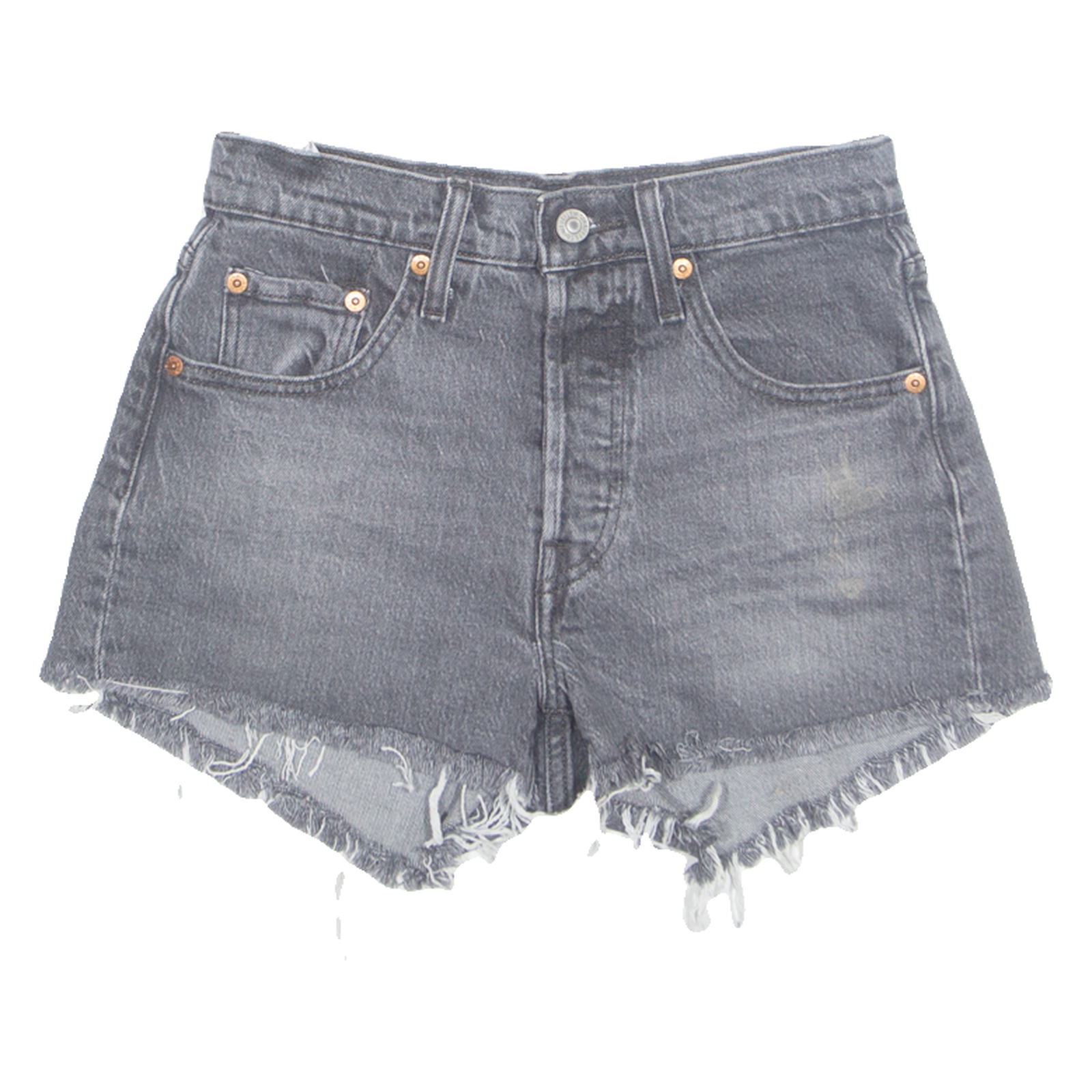 LEVI'S Cut Off 501 Premium Womens Denim Shorts Black XXS W26 Refurbished - N/A refurbished available on Cerqular