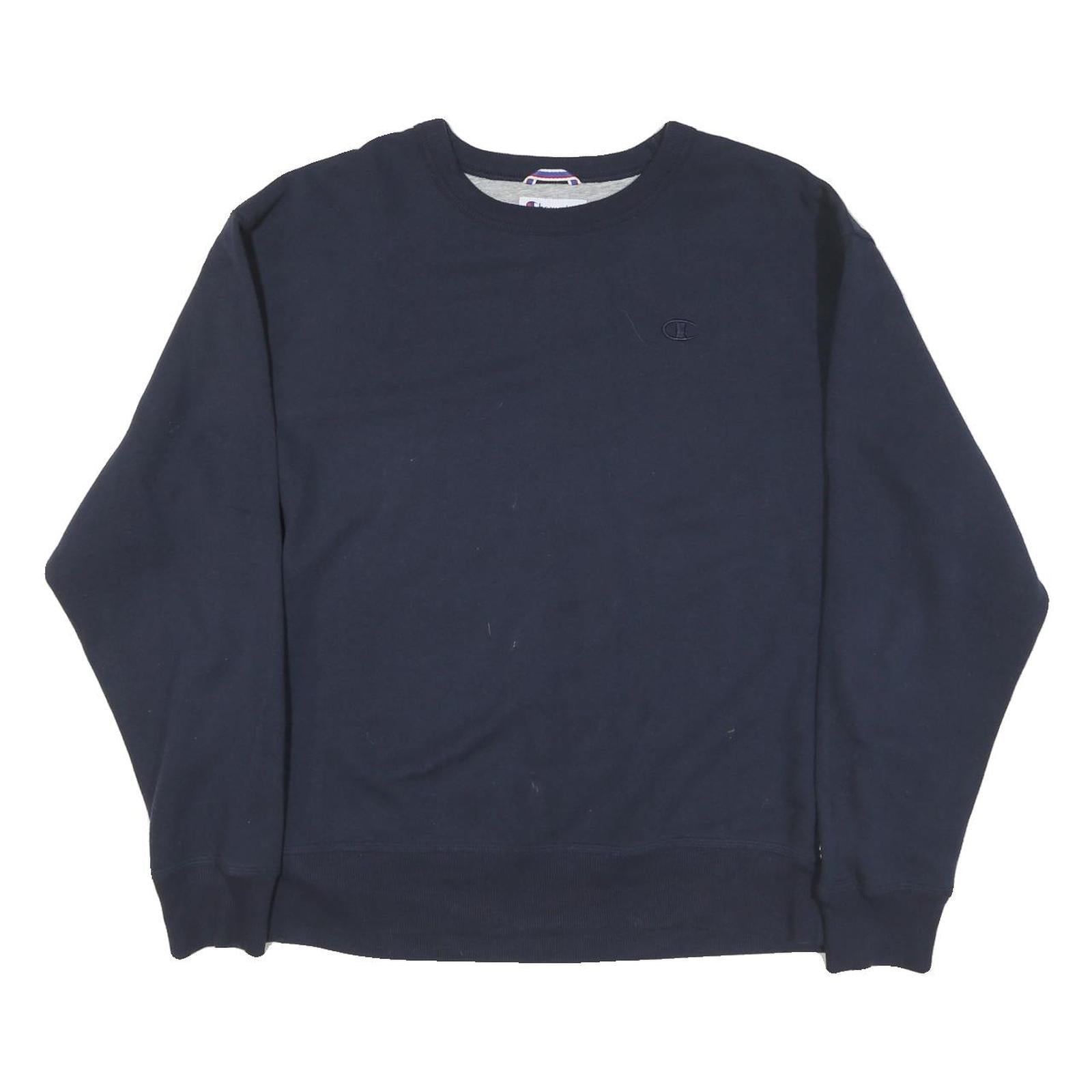 Buy CHAMPION Mens Navy Blue Cotton Blend Crew Neck Sweatshirt L Casual Pullover Refurbished - $29.89 CHAMPION Mens Navy Blue Cotton Blend Crew Neck Sweatshirt L Casual Pullover Refurbished - N/A refurbished available on Cerqular
