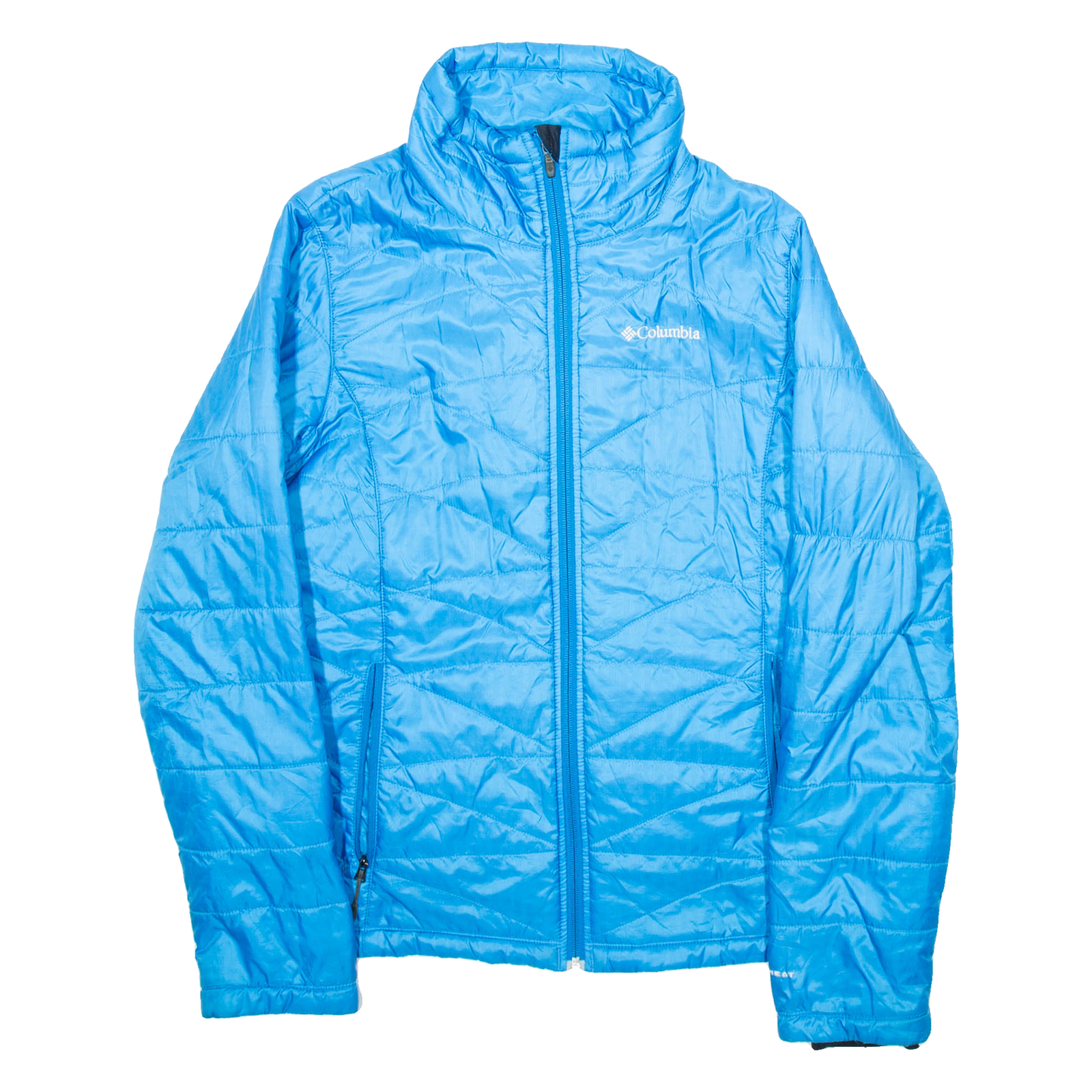 COLUMBIA Mens Puffer Coat Blue M Refurbished - N/A refurbished available on Cerqular