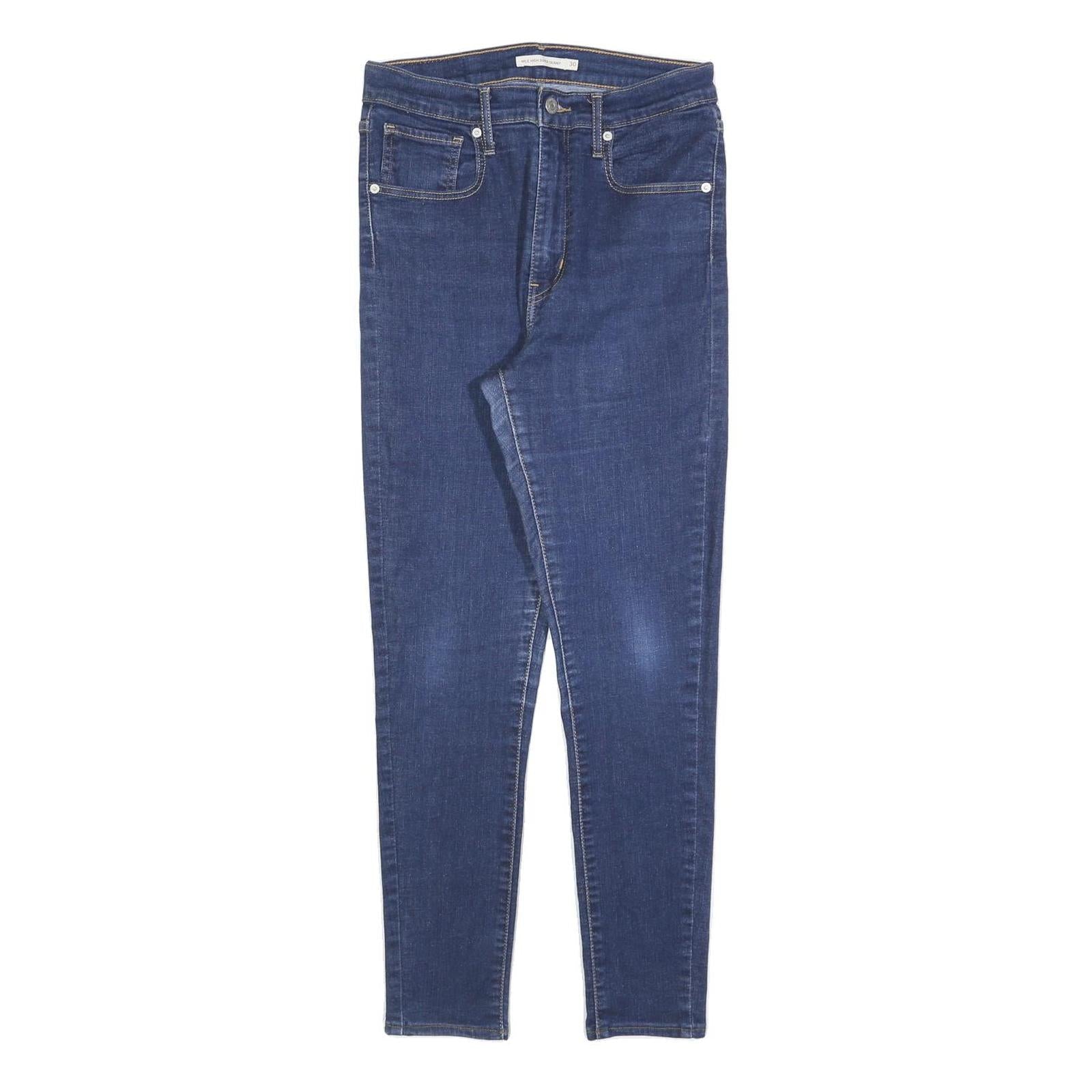 LEVI'S Womens Slim Blue Denim Raw Jeans W30 L30 Stretch Cotton Blend Zip Refurbished - N/A refurbished available on Cerqular