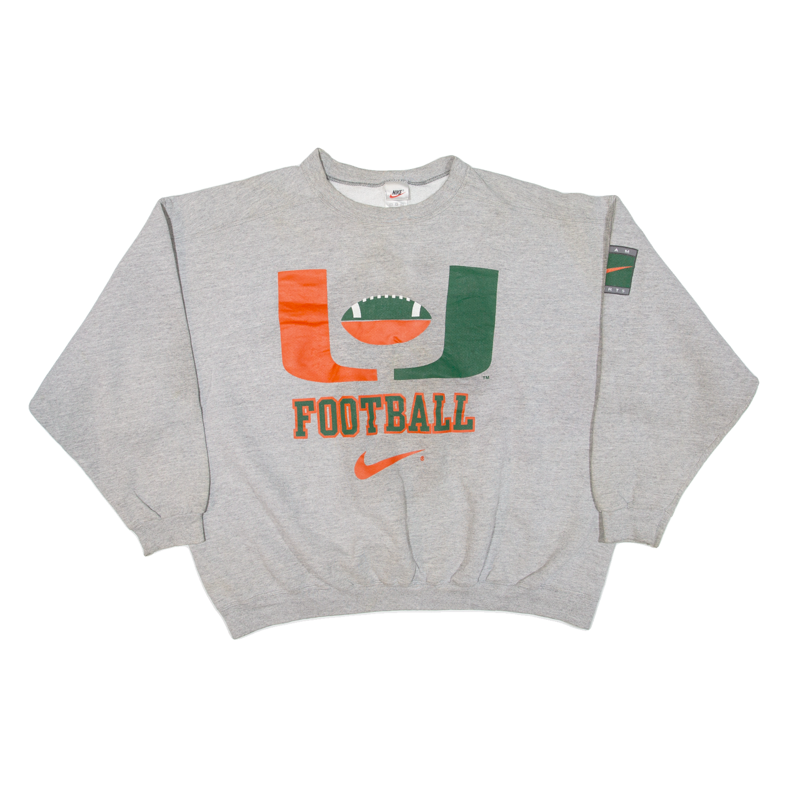 Buy NIKE Football Womens Sweatshirt Grey USA XL Refurbished - $44.19 NIKE Football Womens Sweatshirt Grey USA XL Refurbished - N/A refurbished available on Cerqular