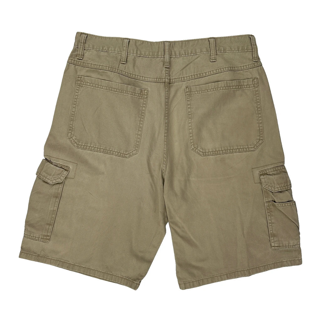 Buy Wrangler Cargo Shorts - 36W 9L Khaki Cotton Refurbished - $39.85 Wrangler Cargo Shorts - 36W 9L Khaki Cotton Refurbished - Thrifted (note: this is a term often used to describe second- refurbished available on Cerqular