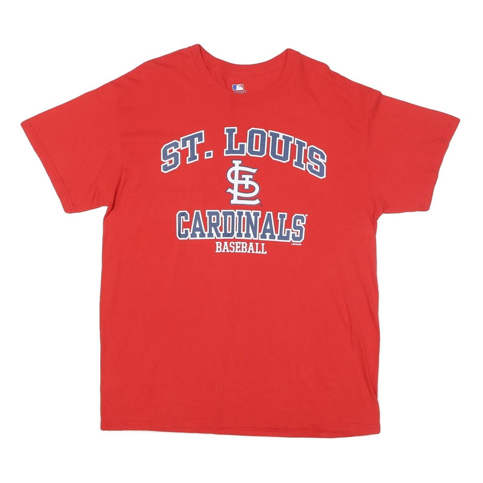 MLB Mens Red St Louis Cardinals Graphic T-Shirt L Short Sleeve Crew Neck Refurbished - N/A refurbished available on Cerqular