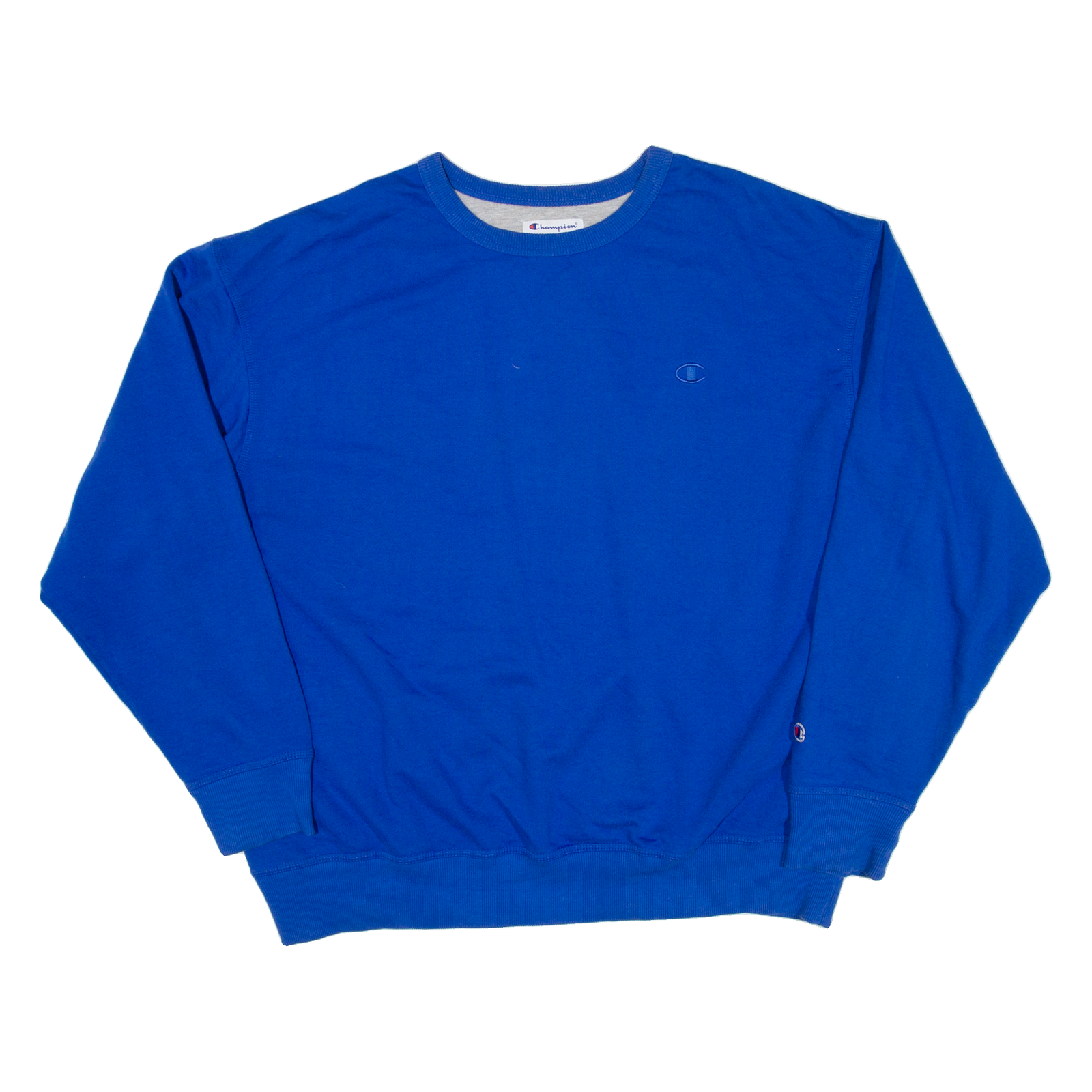 CHAMPION Womens Sweatshirt Blue 2XL Refurbished - N/A refurbished available on Cerqular
