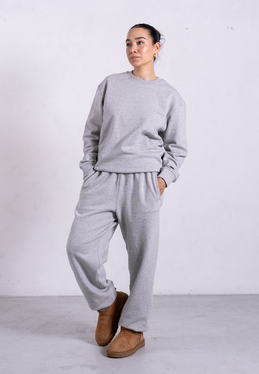 Organic Cotton Sweatpants, Light Grey Marl | Size: XXXL Refurbished - N/A (Note: It's possible that "Pantee" refurbished available on Cerqular