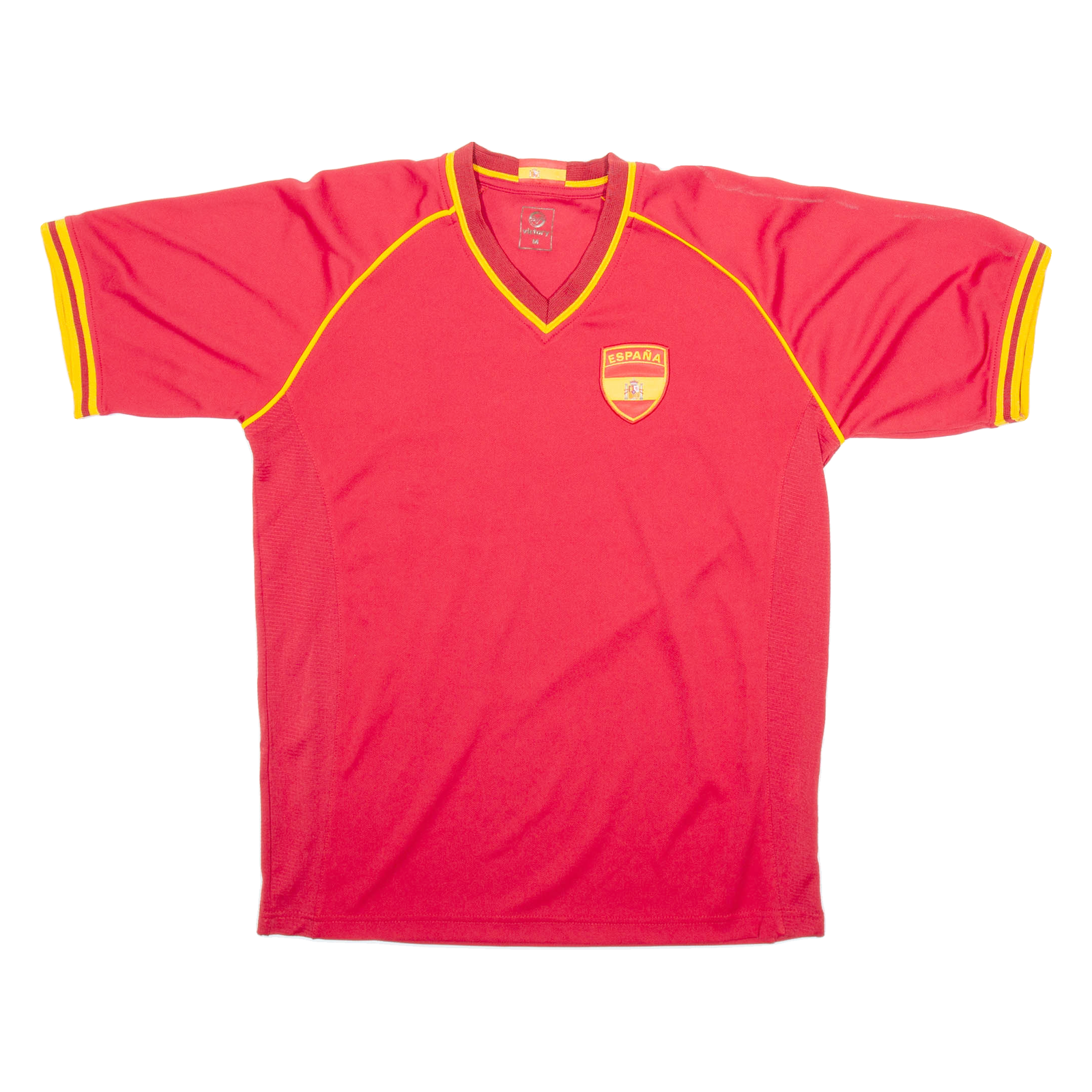 VICTORY Espana Mens Football Shirt Jersey Red V-Neck M Refurbished - N/A refurbished available on Cerqular
