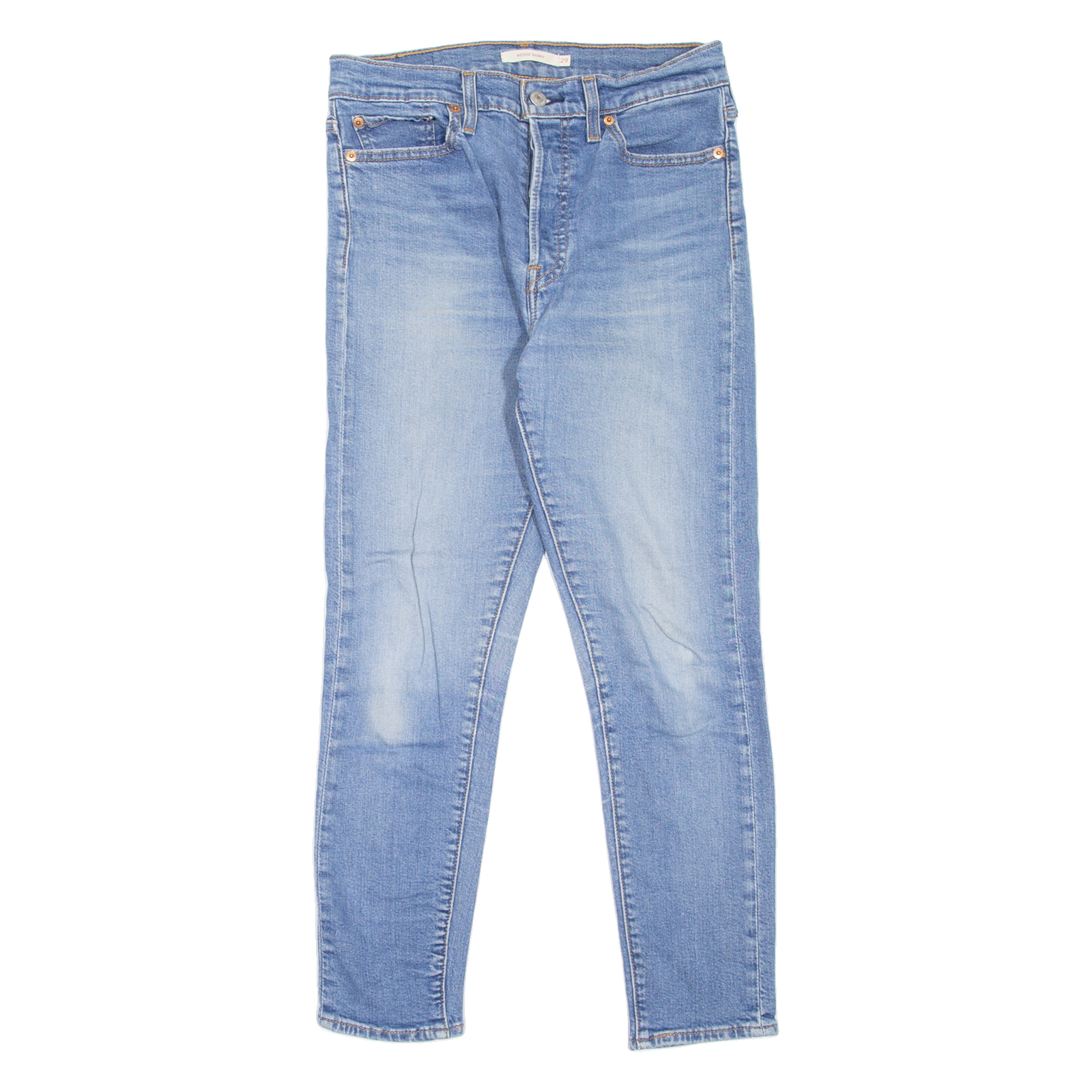 LEVI'S Wedgie Womens Jeans Blue Slim Skinny Stone Wash W29 L26 Refurbished - N/A refurbished available on Cerqular