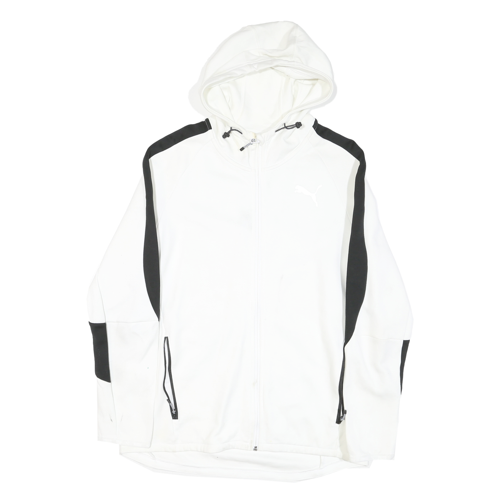 Buy PUMA Mens White & Black Zip Hooded Cotton Blend Jacket L Sports Casual Refurbished - $38.99 PUMA Mens White & Black Zip Hooded Cotton Blend Jacket L Sports Casual Refurbished - N/A refurbished available on Cerqular